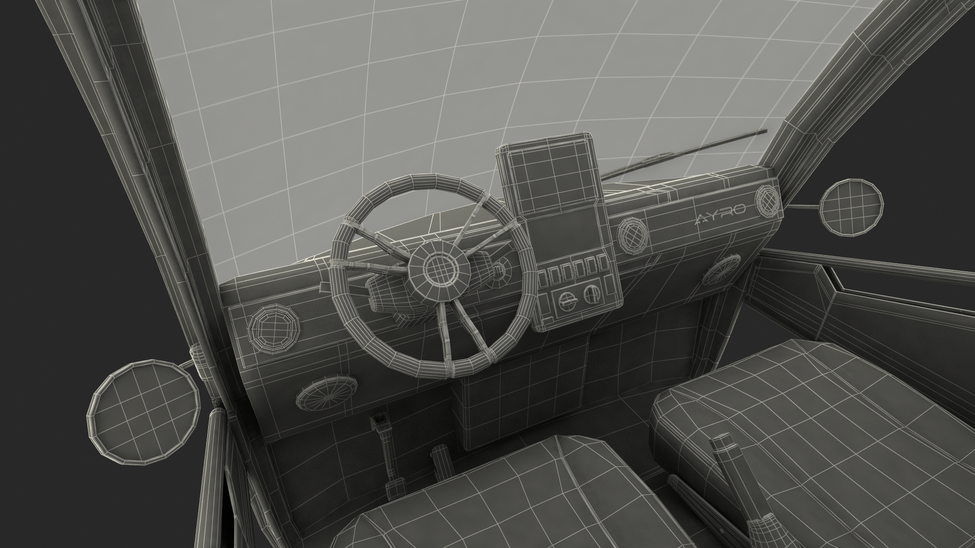 AYRO Vanish Electric Mini Truck Pickup Bed Rigged 3D model