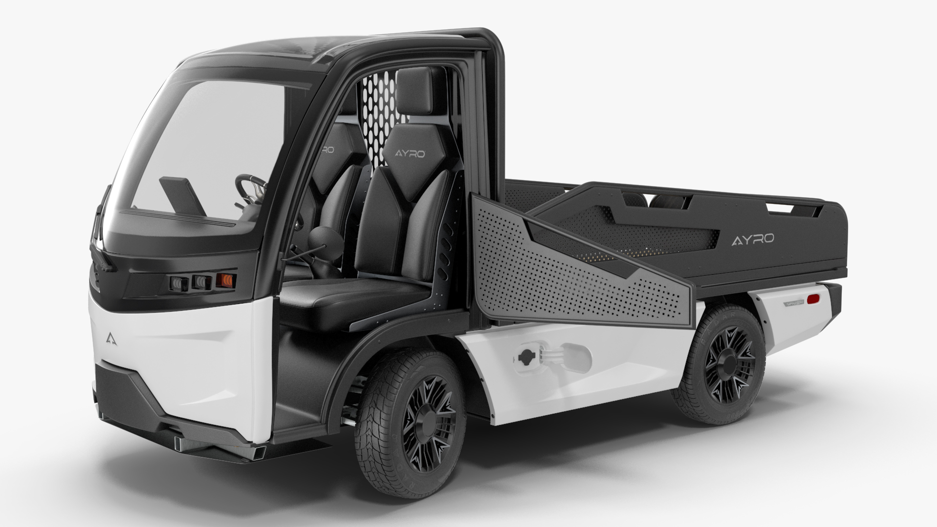 AYRO Vanish Electric Mini Truck Pickup Bed Rigged 3D model