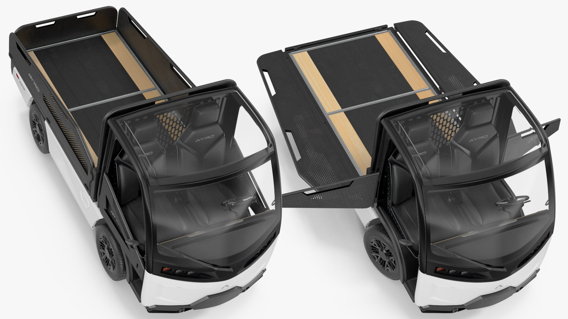 AYRO Vanish Electric Mini Truck Pickup Bed Rigged 3D model