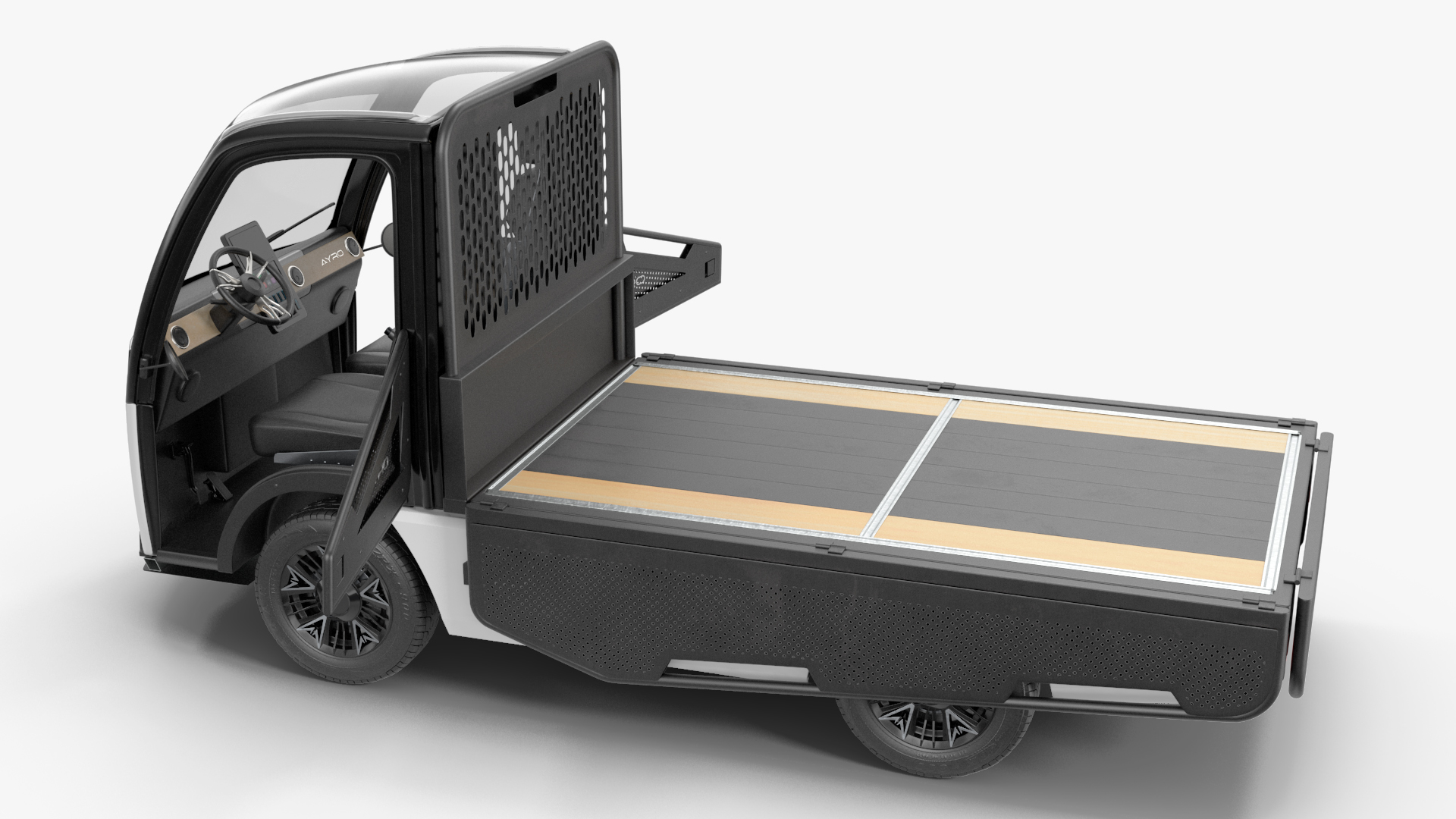 AYRO Vanish Electric Mini Truck Pickup Bed Rigged 3D model