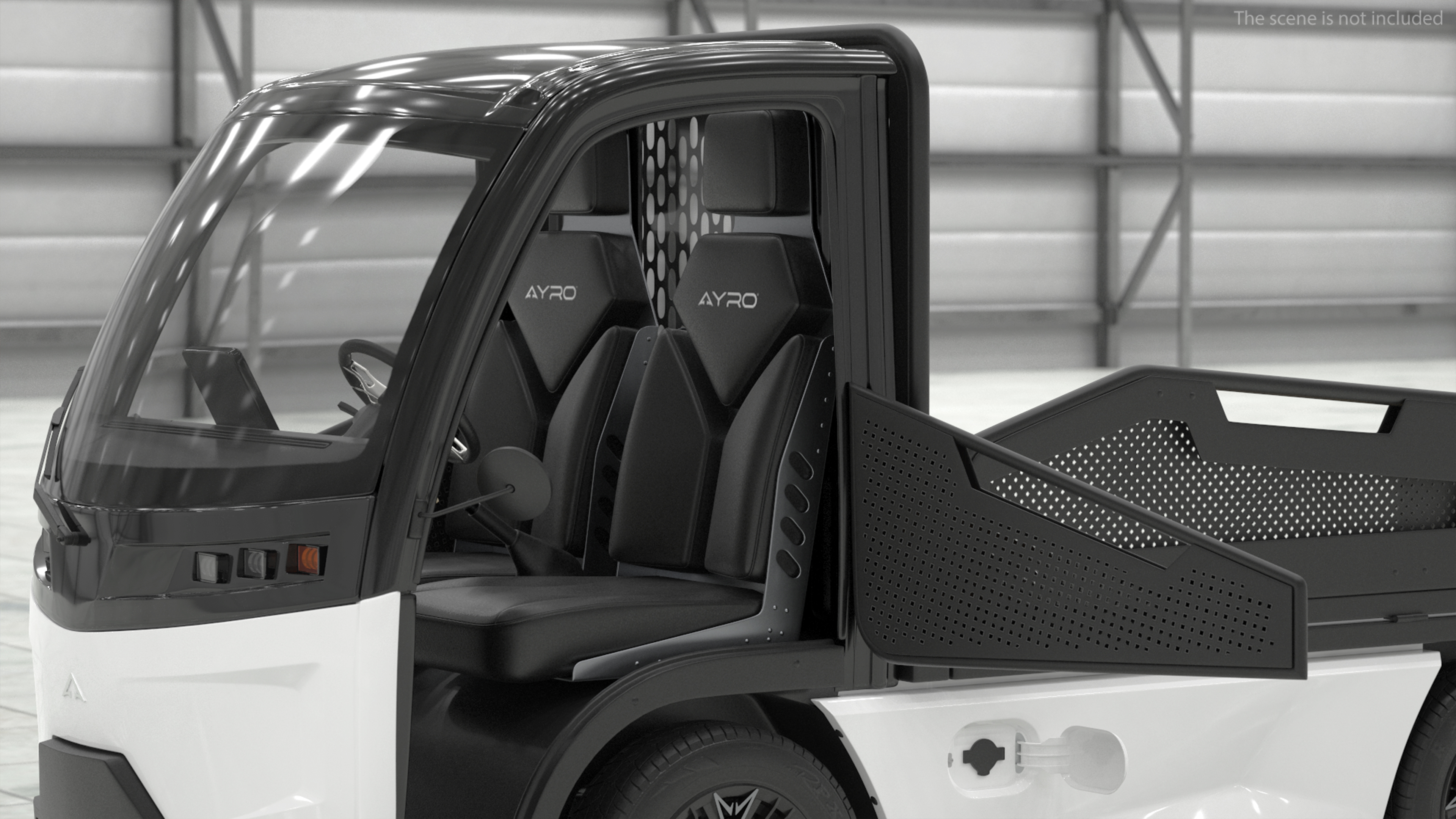 AYRO Vanish Electric Mini Truck Pickup Bed Rigged 3D model