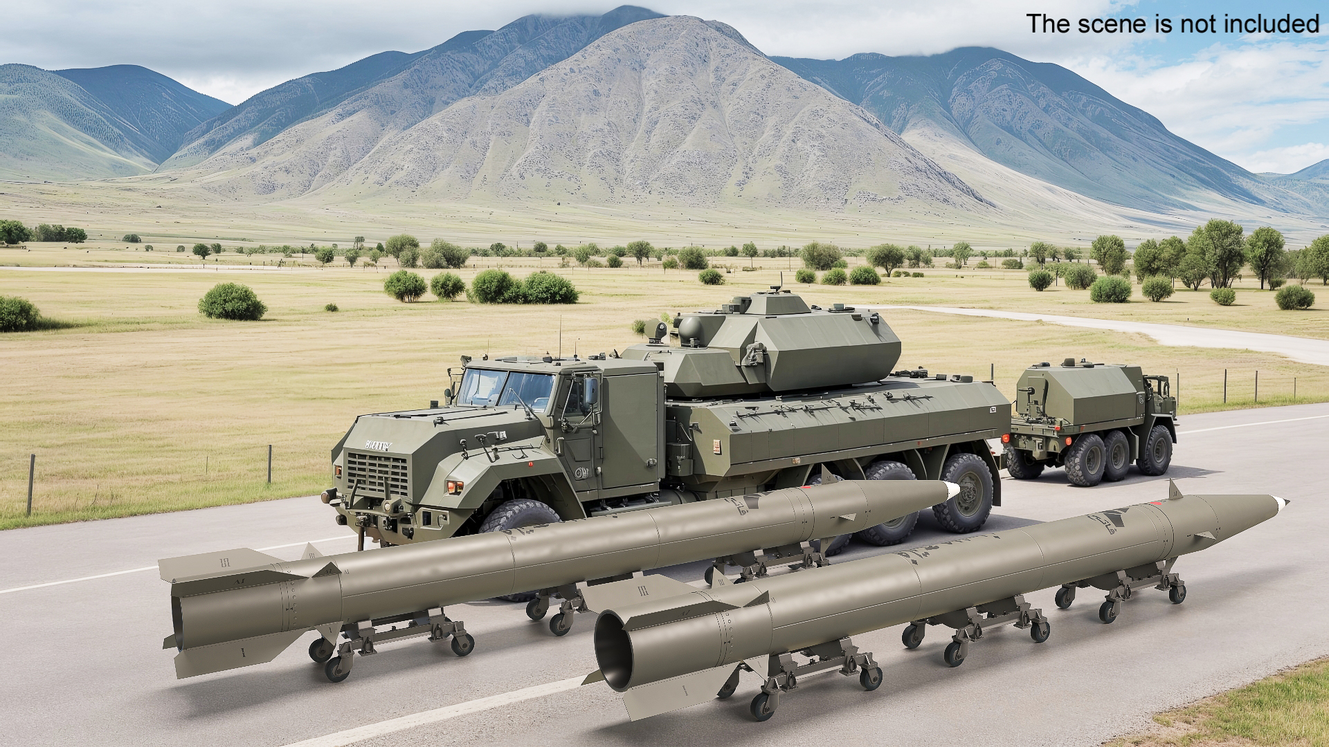 3D Fateh-110 Tactical Strike Missile model