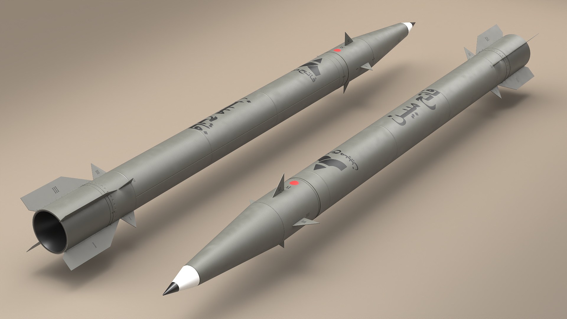 3D Fateh-110 Tactical Strike Missile model