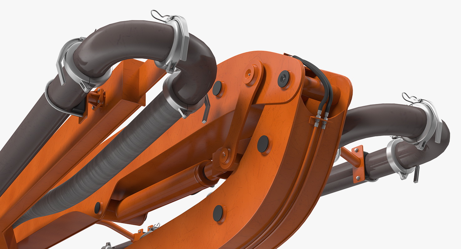 3D Concrete Boom Pump Machine