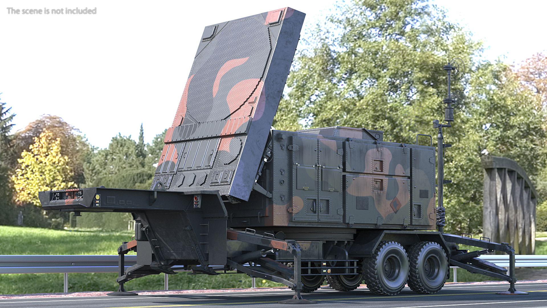 3D Camouflage Patriot AN MPQ53 Radar model