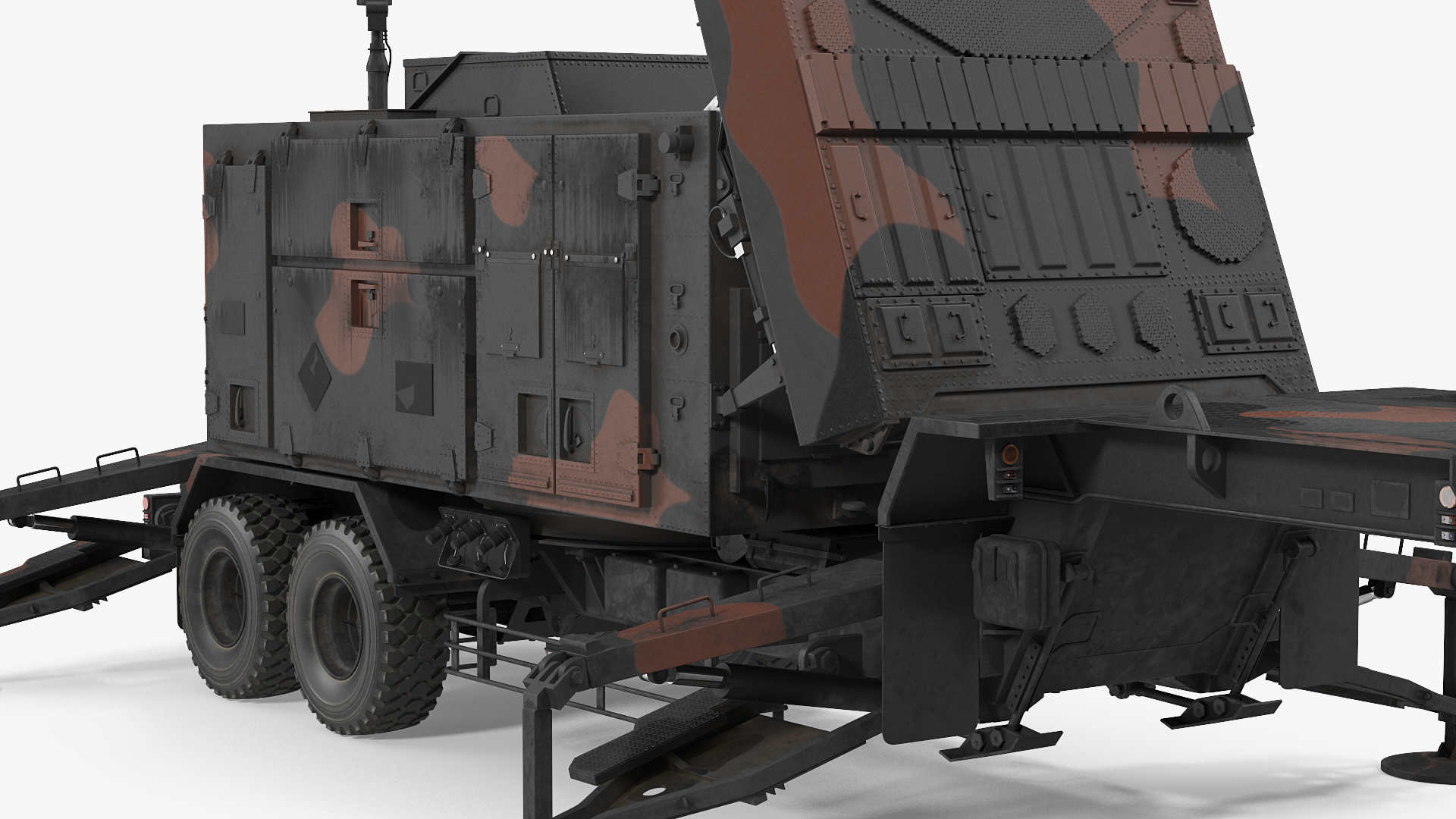 3D Camouflage Patriot AN MPQ53 Radar model