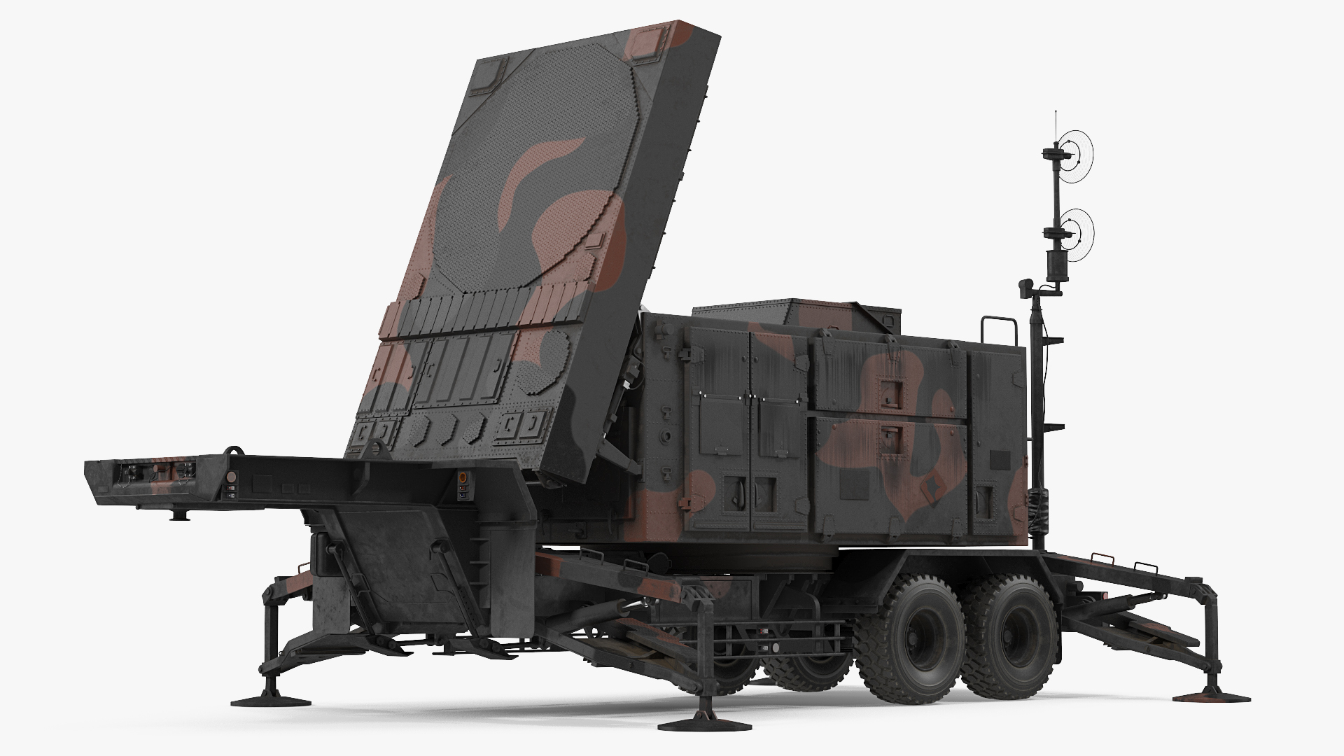 3D Camouflage Patriot AN MPQ53 Radar model