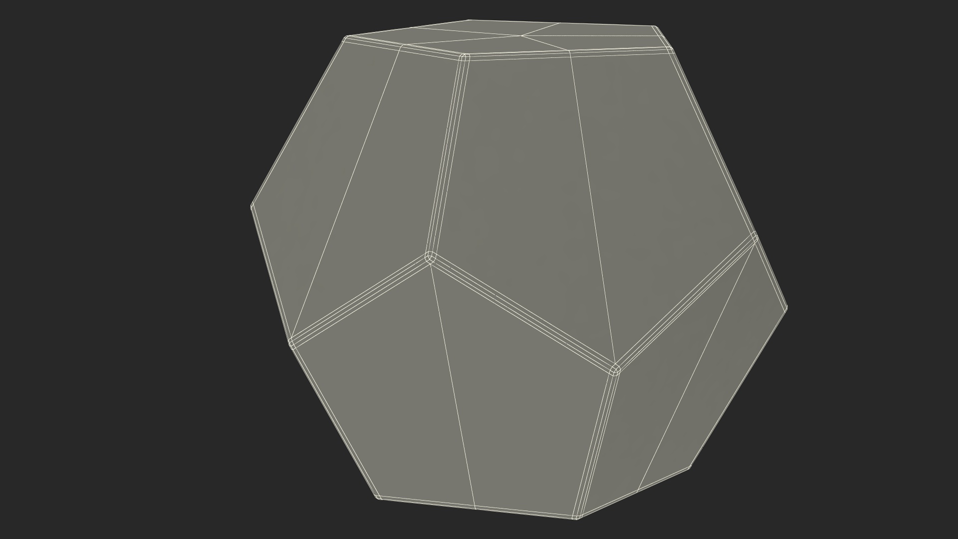 Silver DND Dice Set 3D model