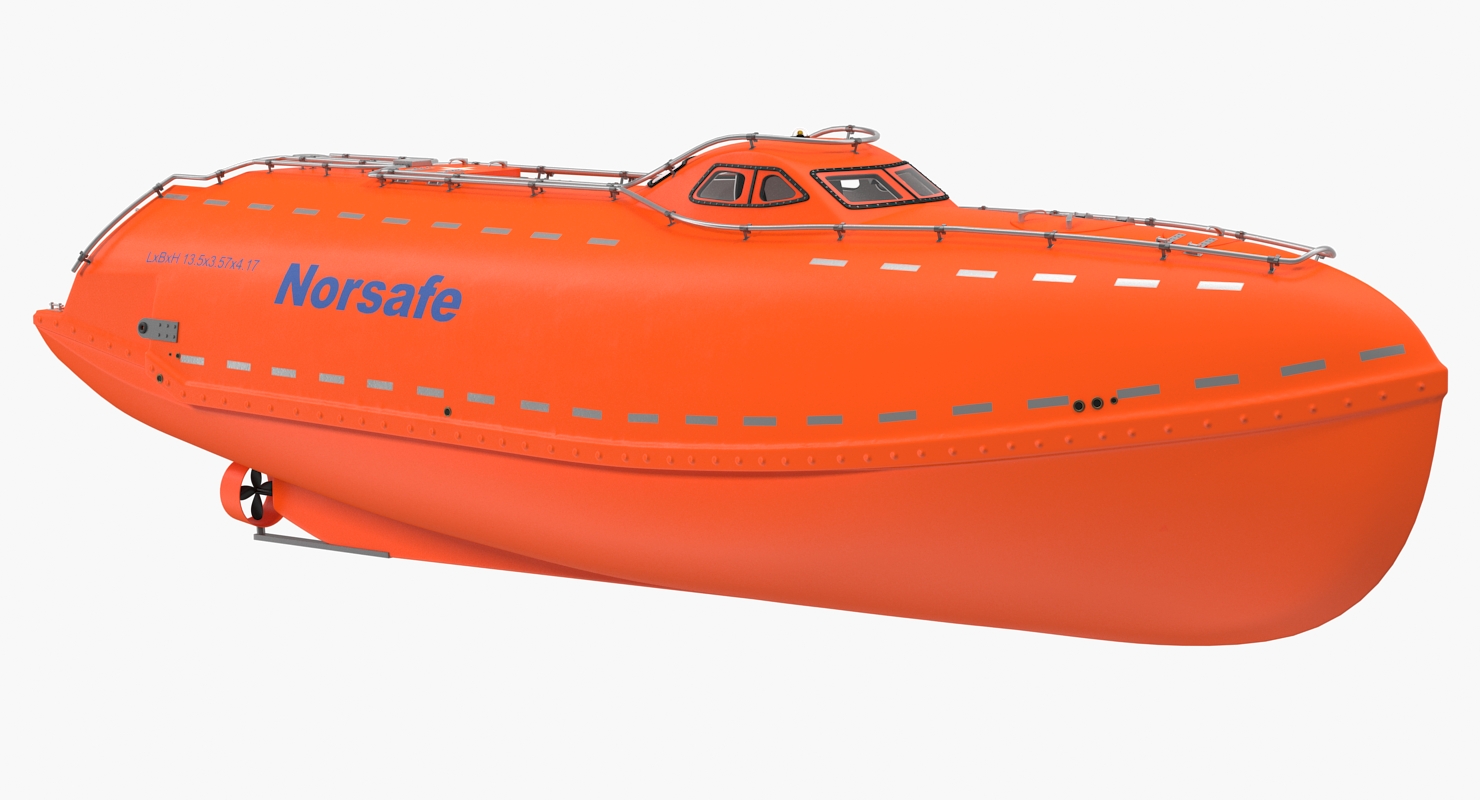 3D model Electric Powered Lifeboat