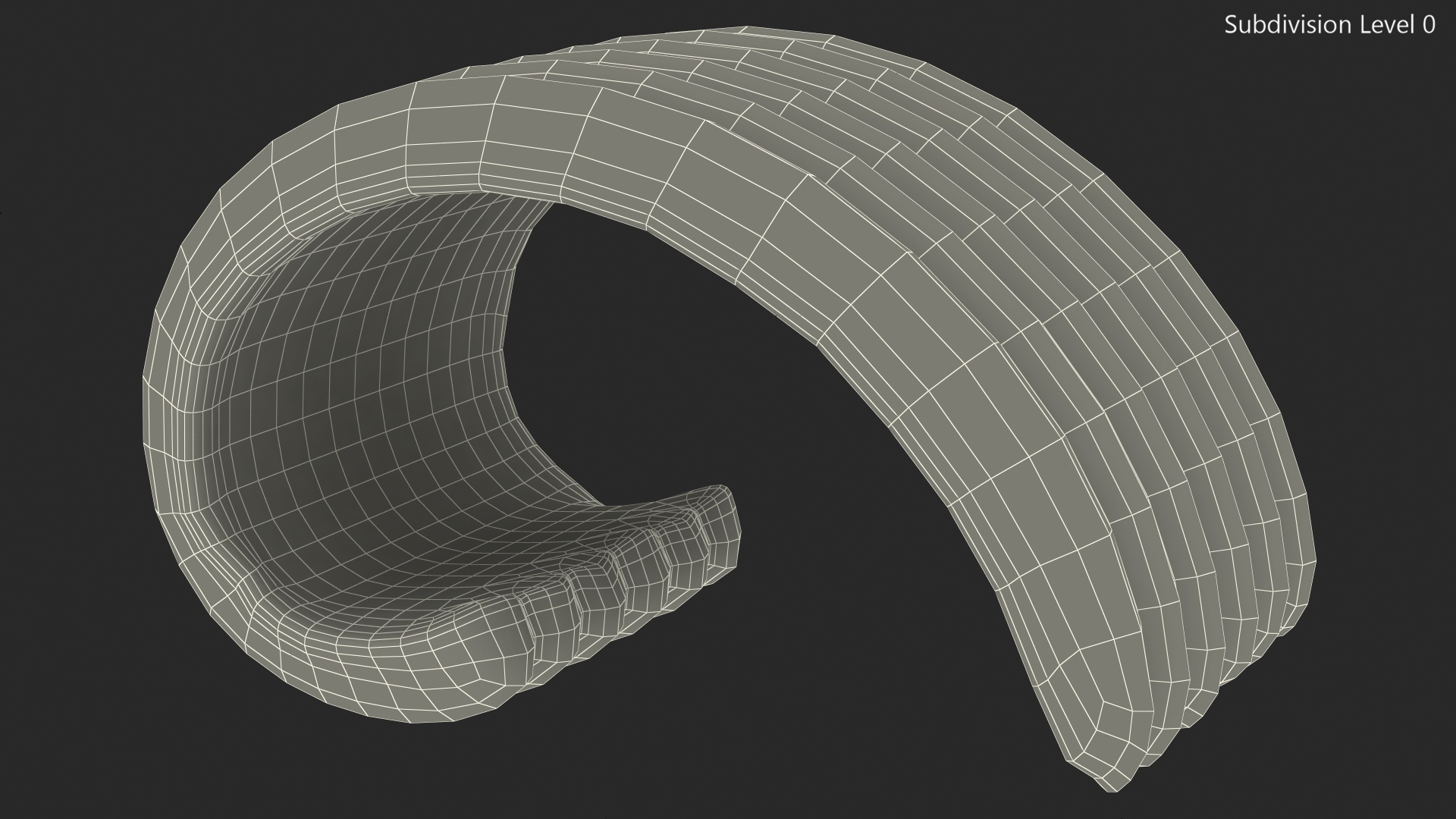 3D model Slice of Butter with Curl
