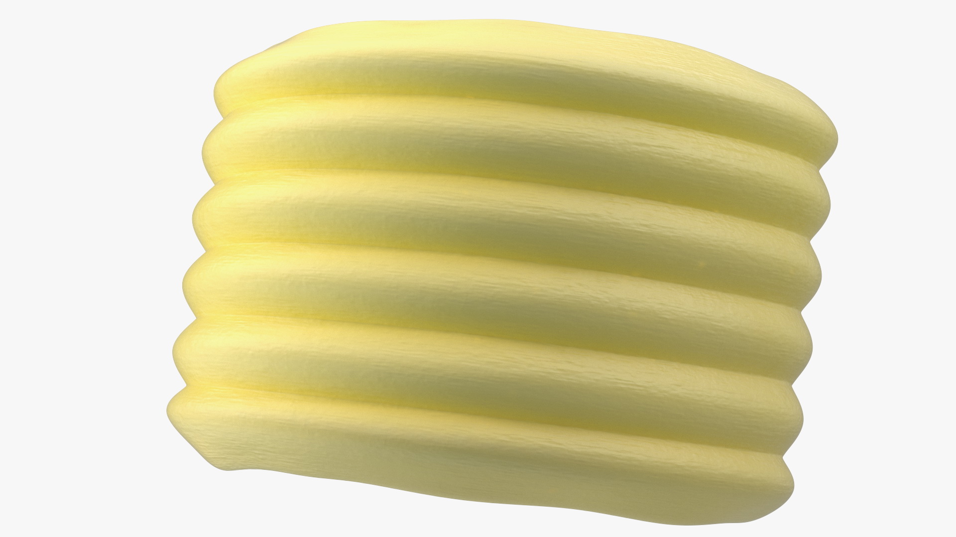 3D model Slice of Butter with Curl
