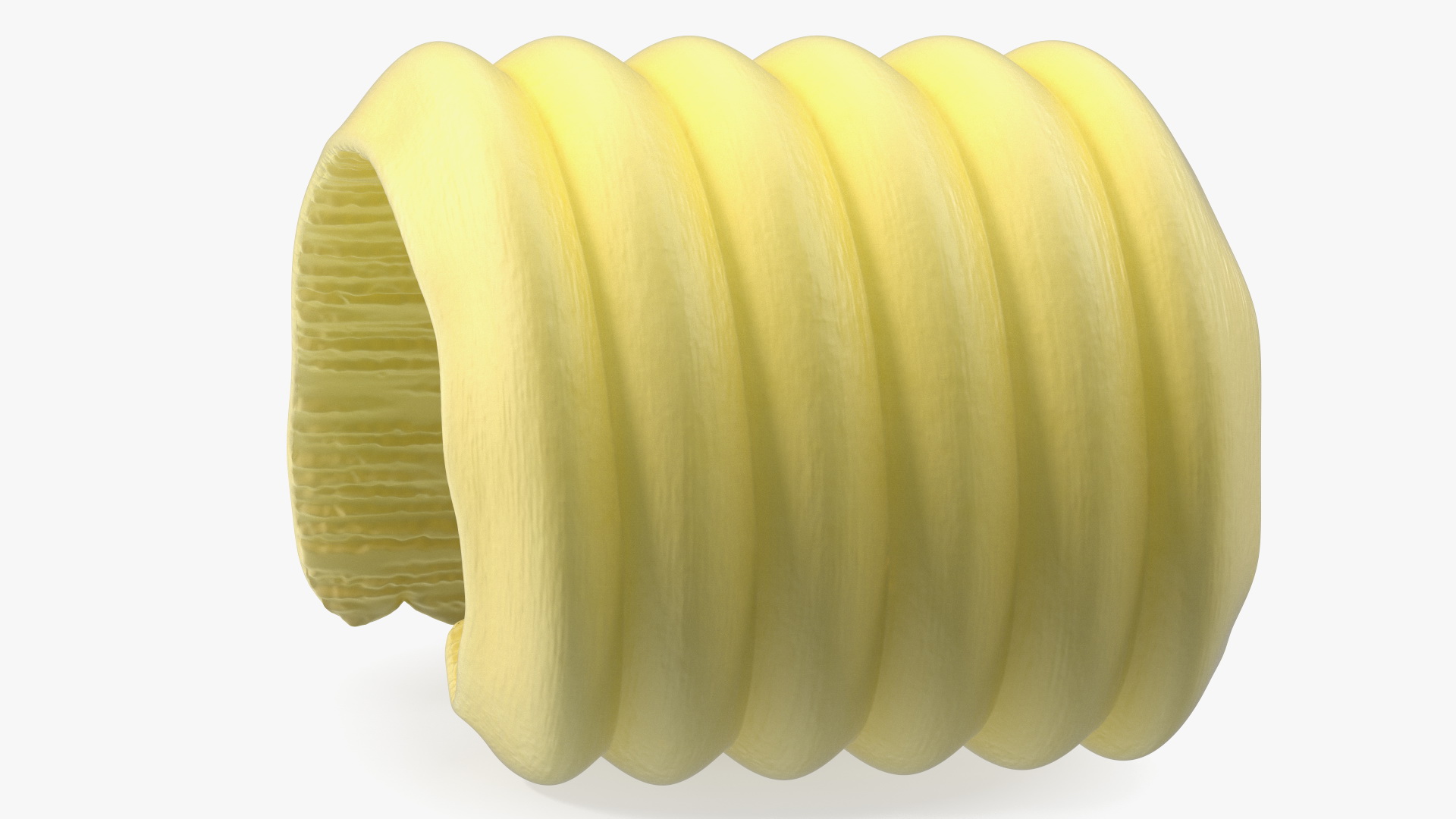 3D model Slice of Butter with Curl