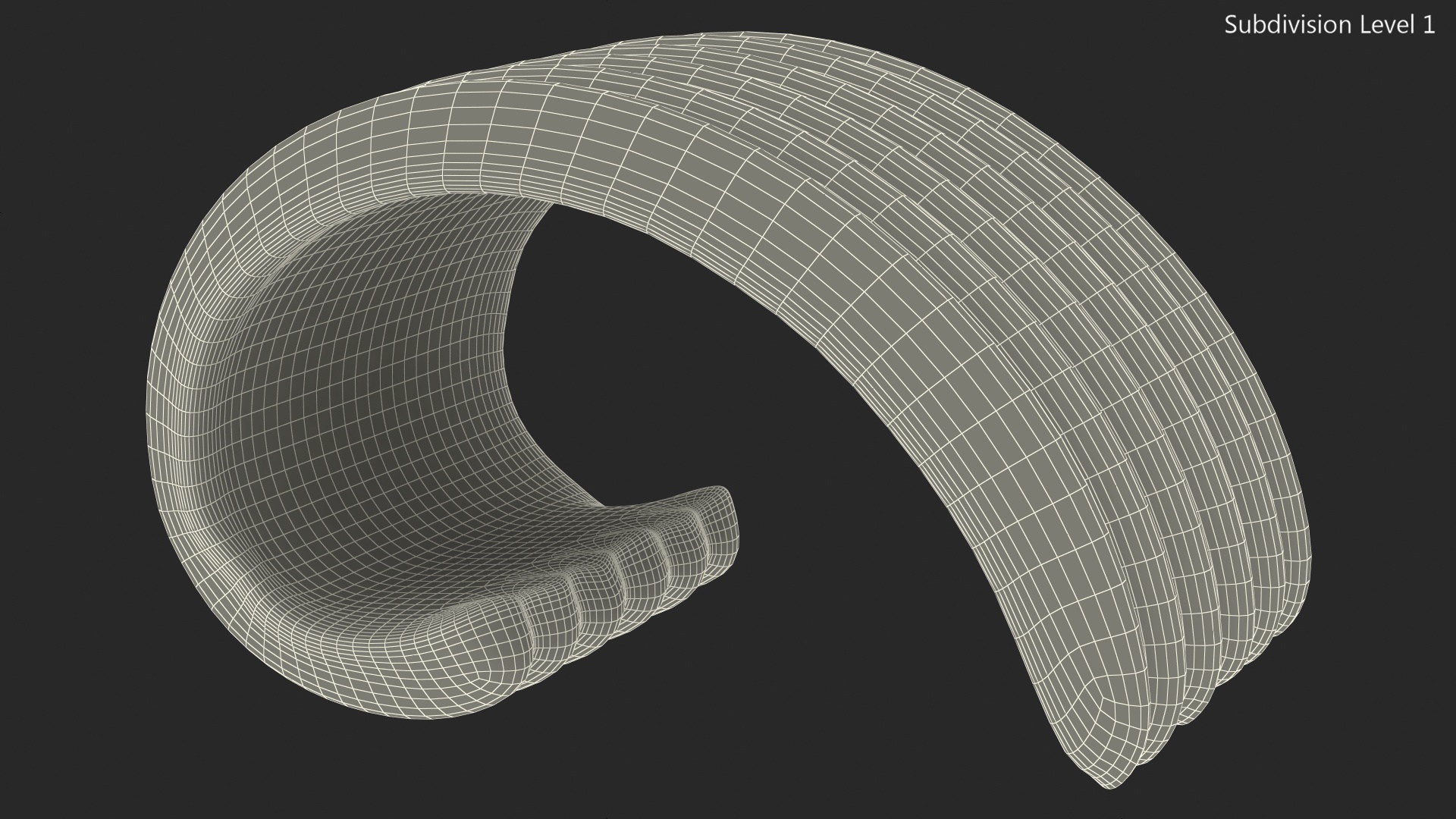 3D model Slice of Butter with Curl