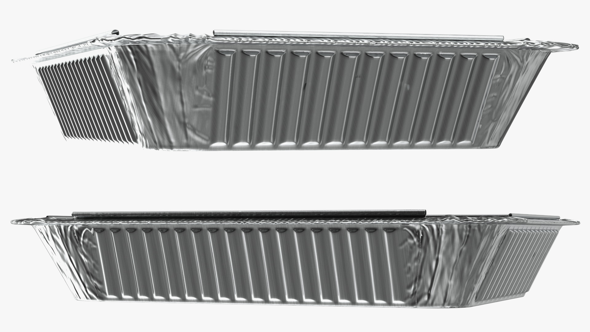 Disposable Aluminum Foil Food Container 3D model