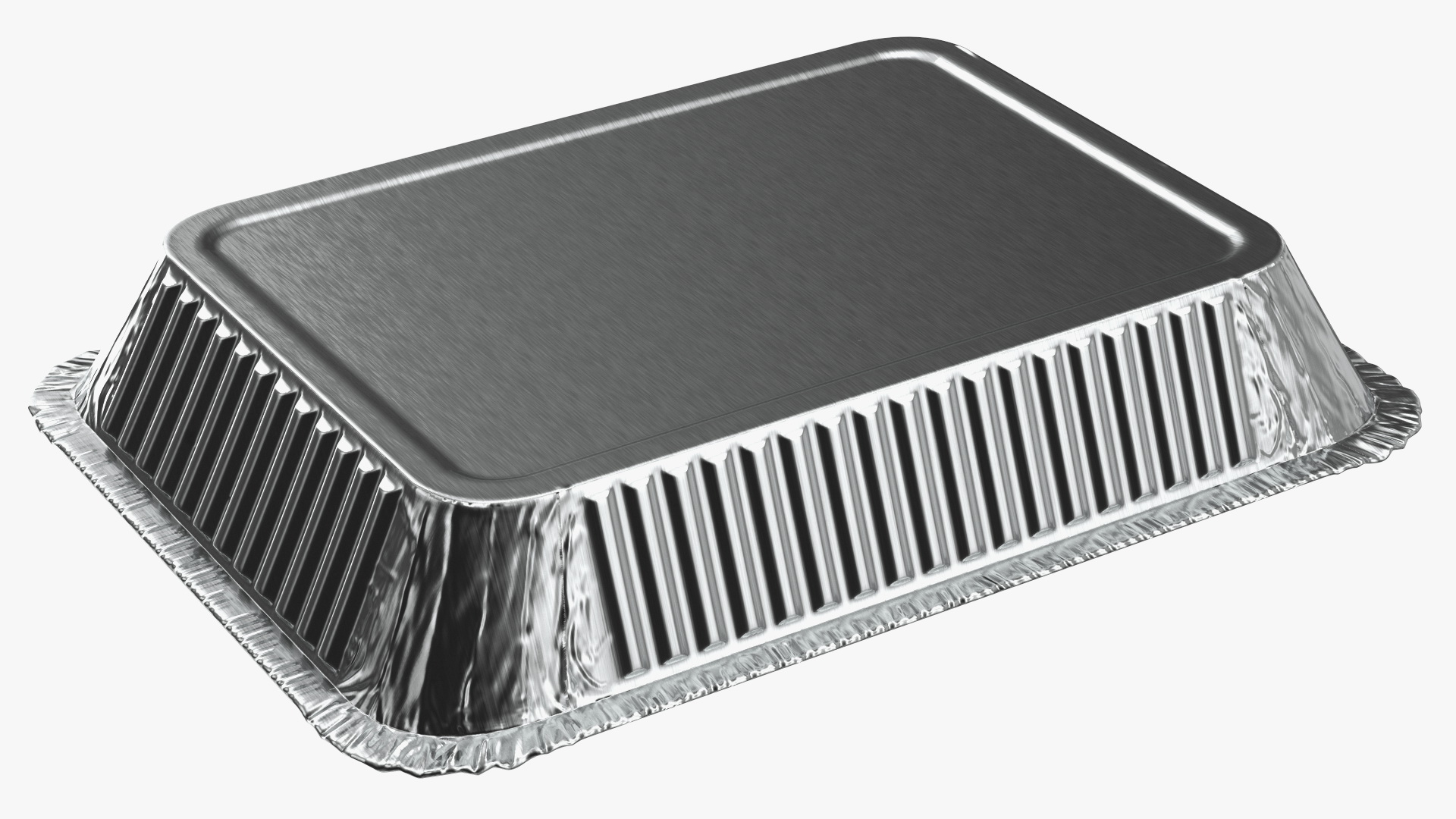 Disposable Aluminum Foil Food Container 3D model