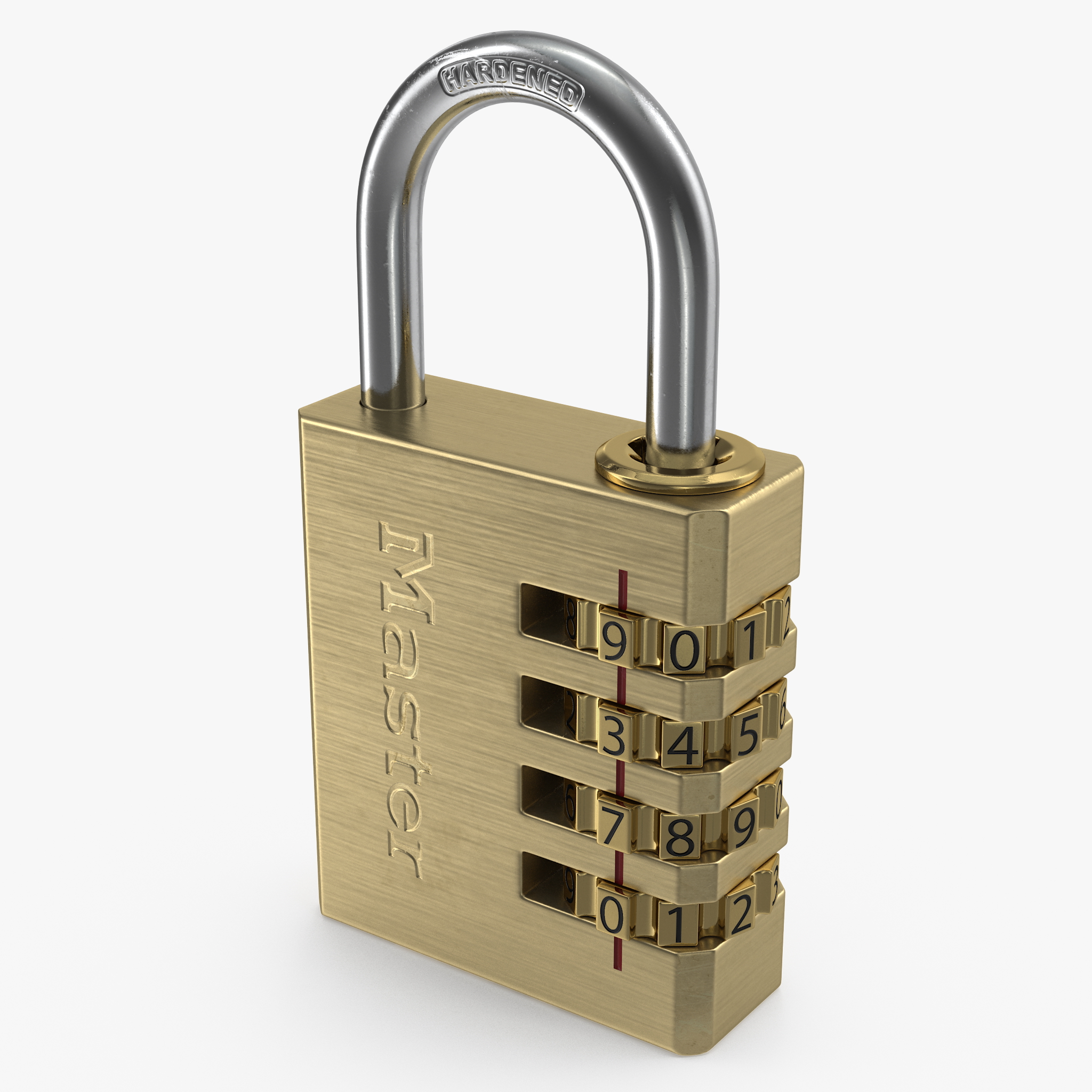 Brass Combination Padlock, view 4