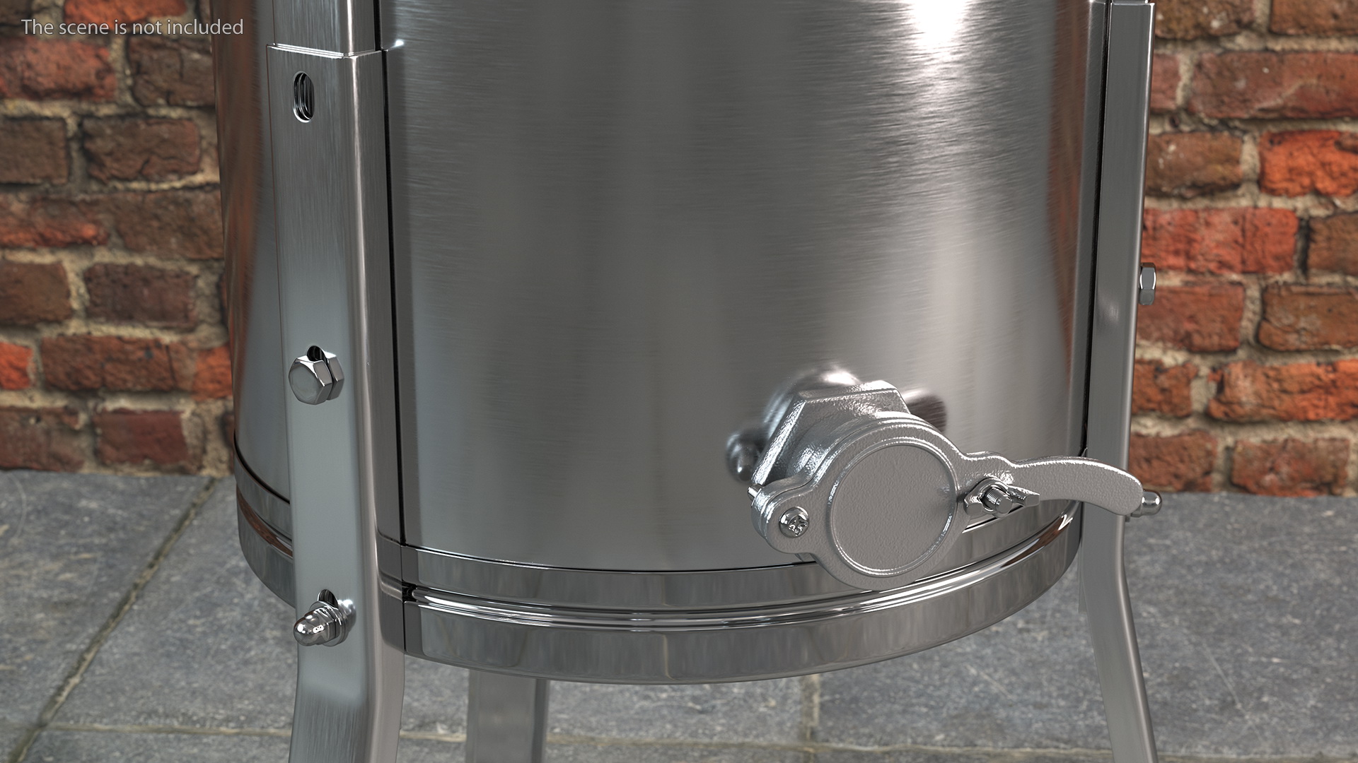 3D Stainless Steel Manual Honey Extractor model