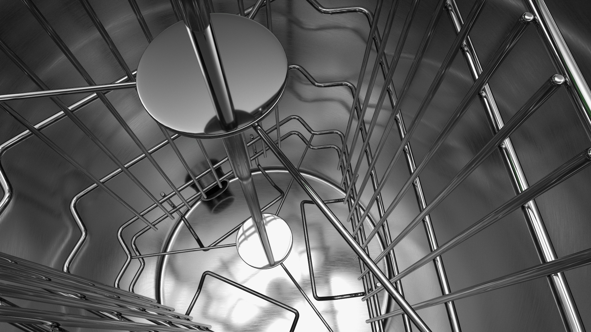 3D Stainless Steel Manual Honey Extractor model