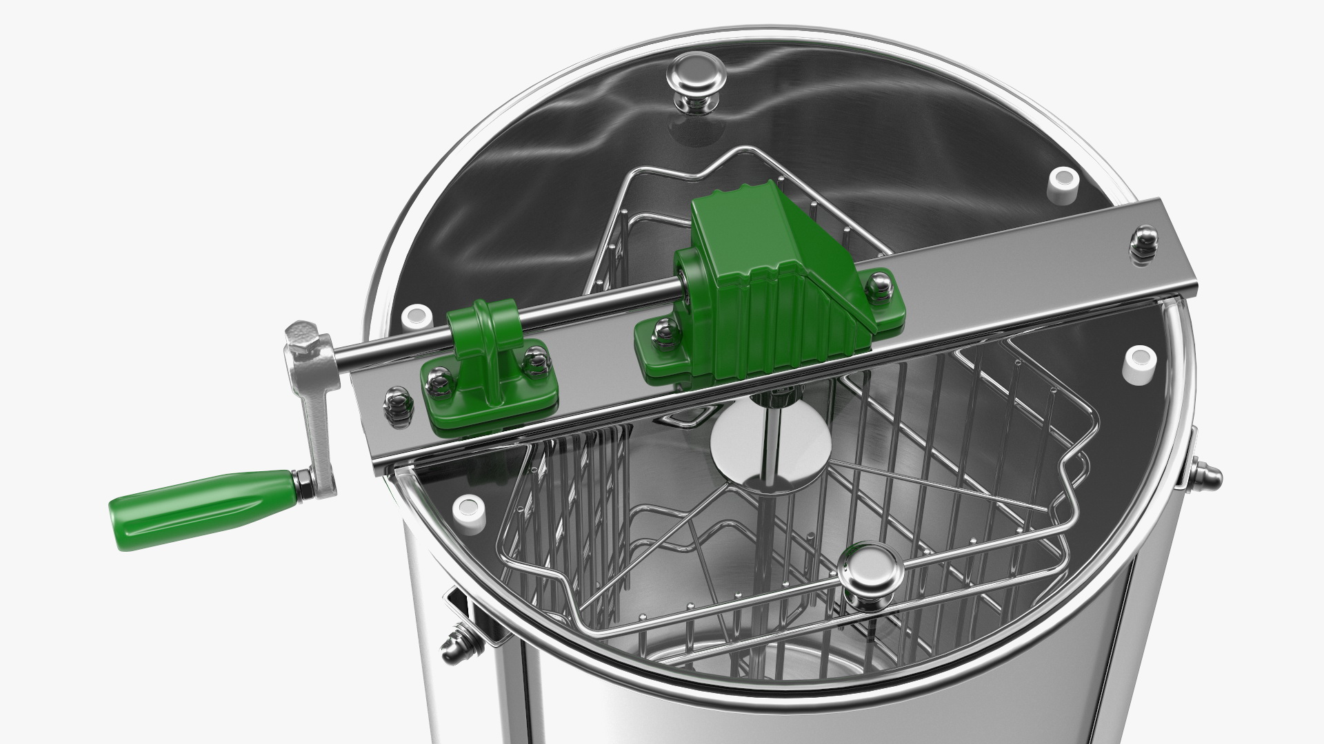 3D Stainless Steel Manual Honey Extractor model