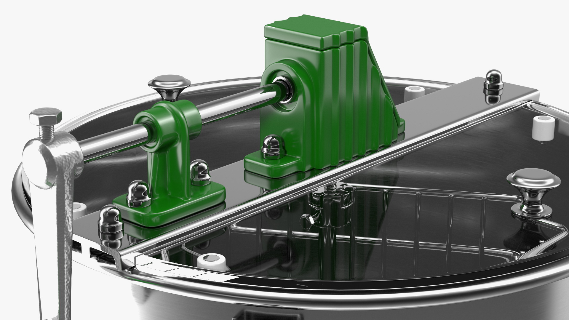 3D Stainless Steel Manual Honey Extractor model
