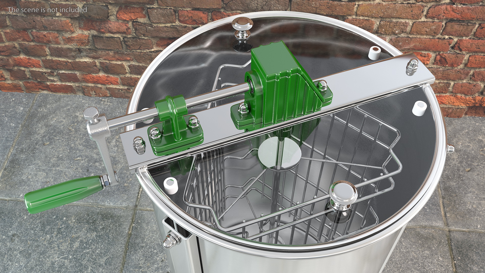 3D Stainless Steel Manual Honey Extractor model