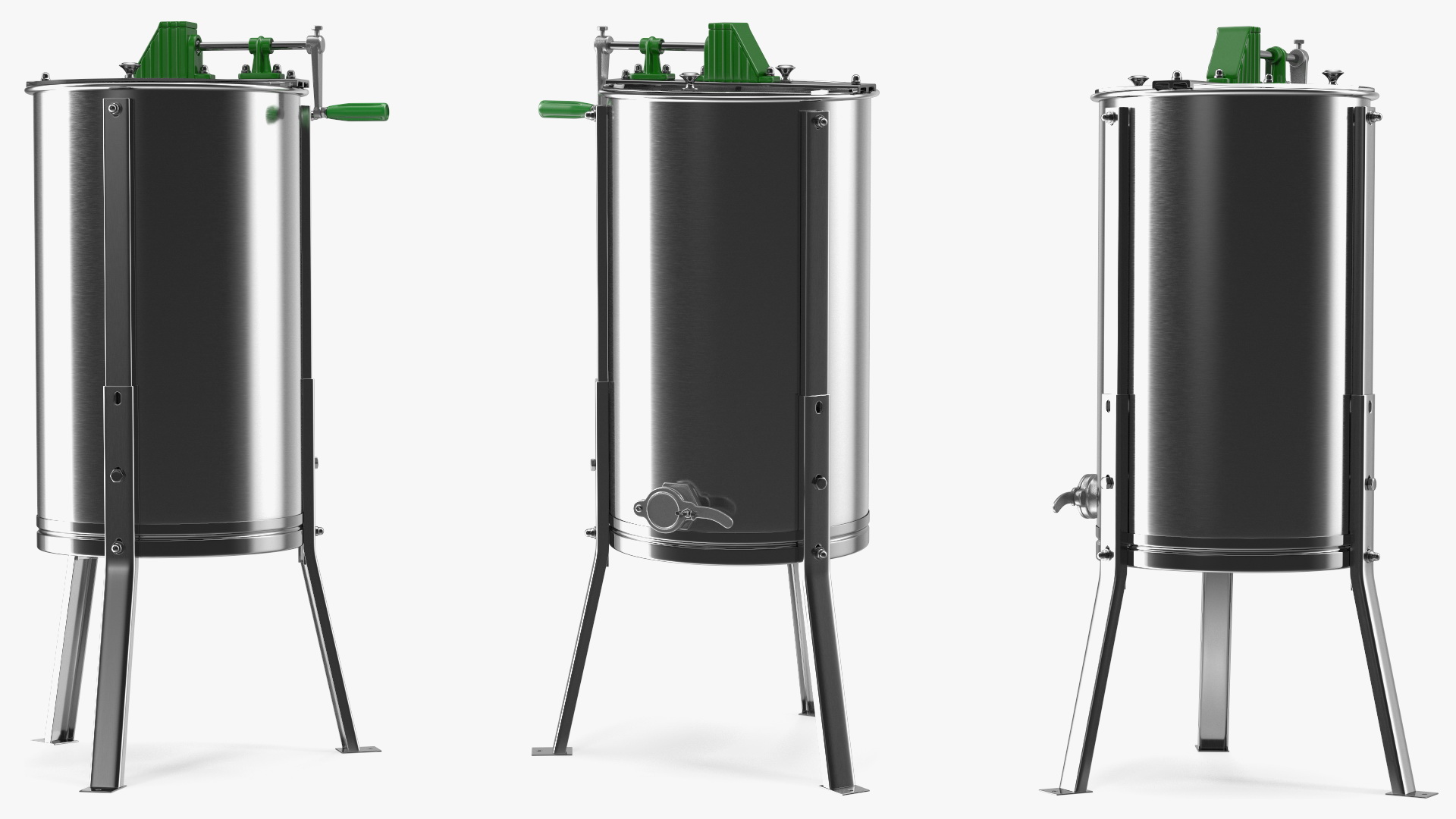 3D Stainless Steel Manual Honey Extractor model
