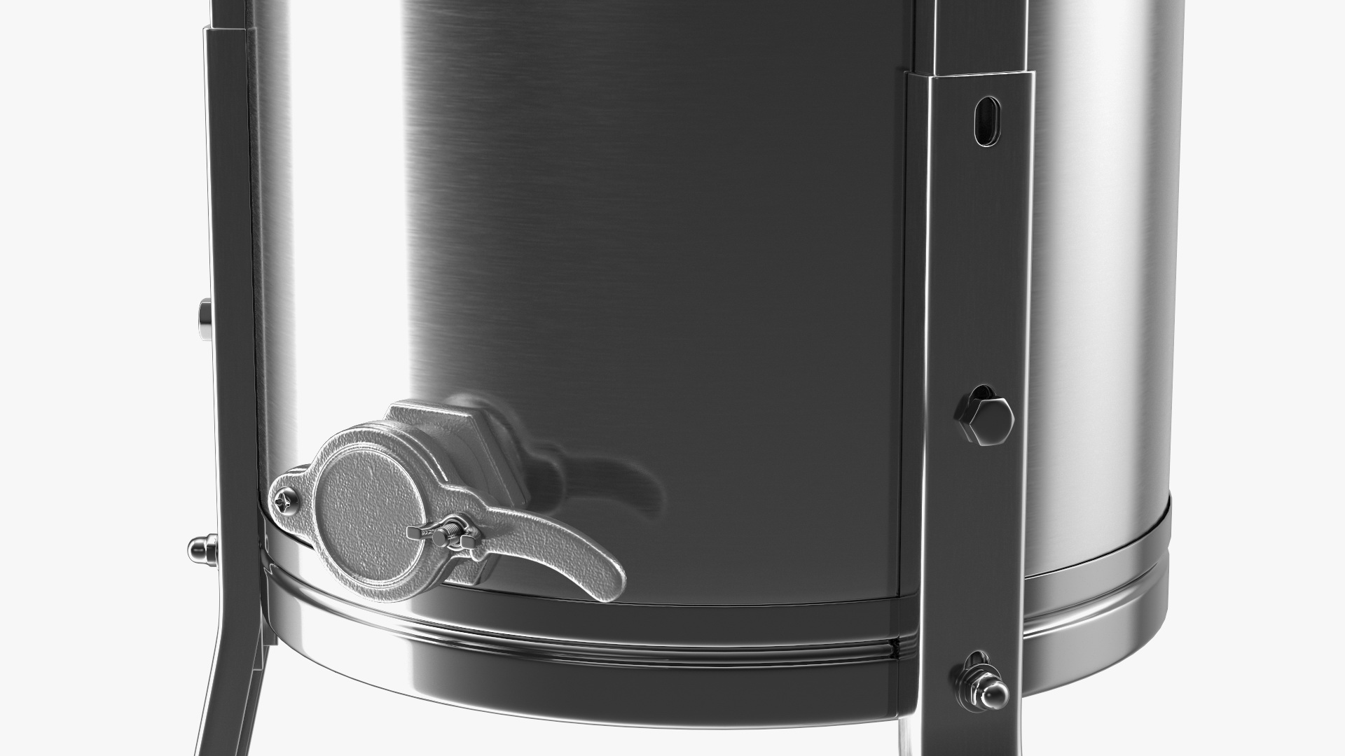 3D Stainless Steel Manual Honey Extractor model