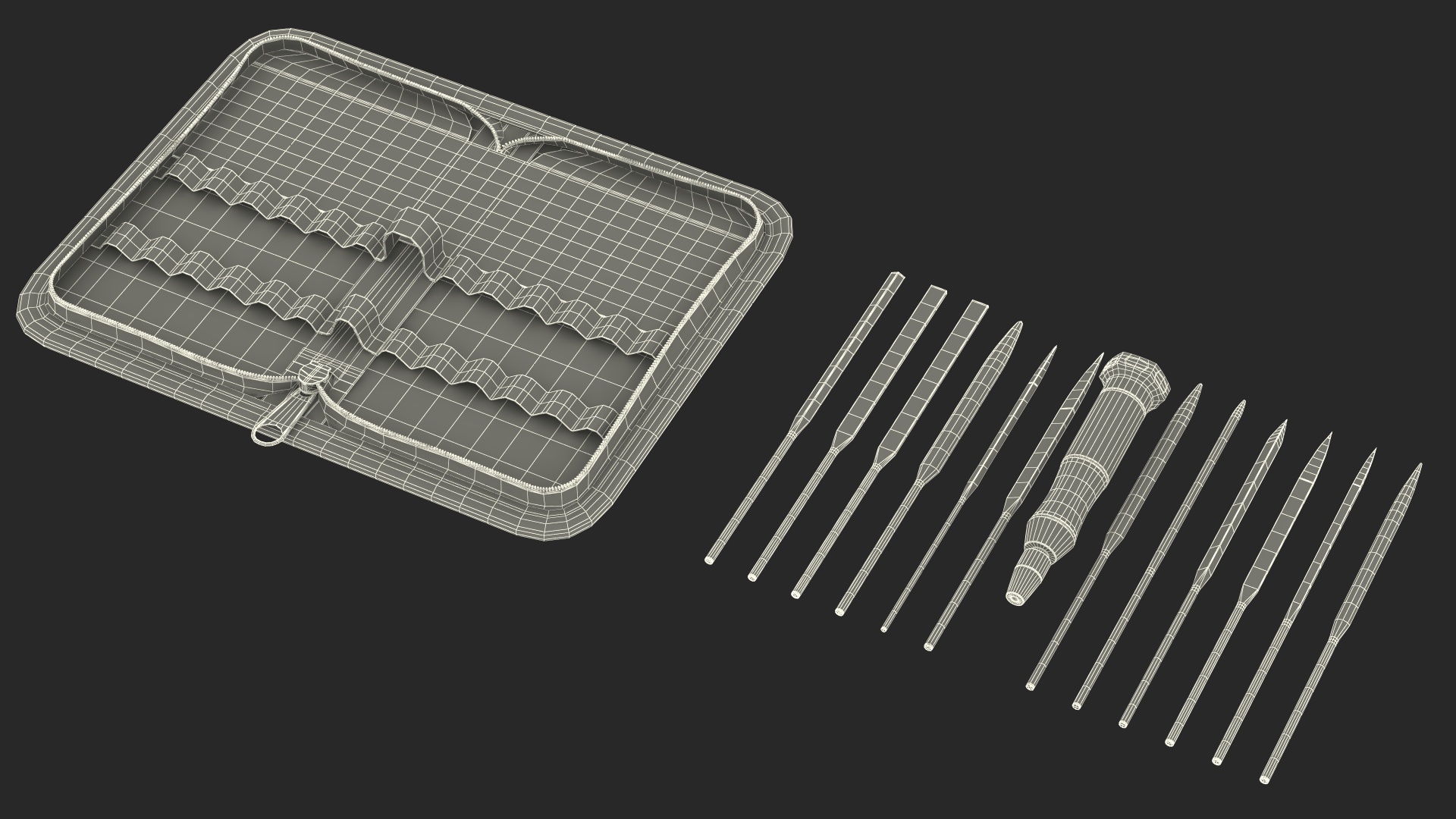 Diamond Files Set 3D