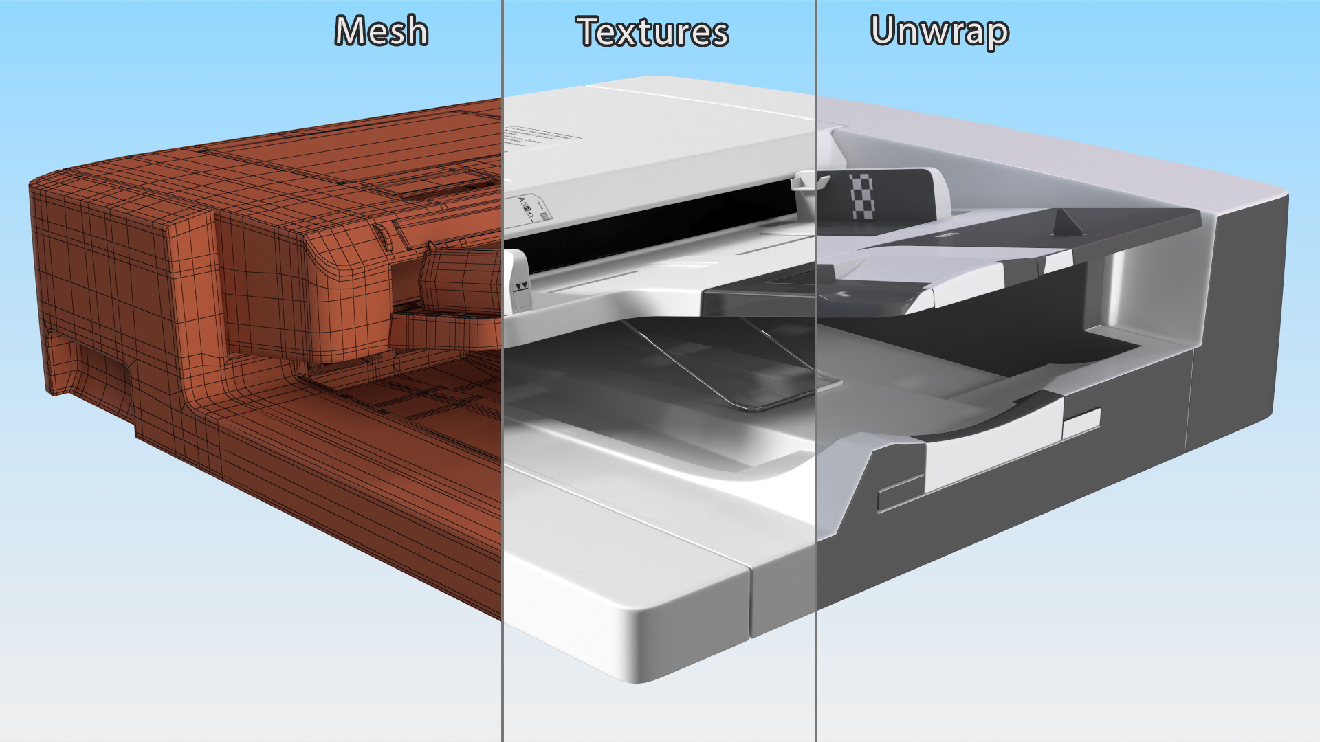 Optional Scanner for MFP IR ADVANCE 4551i II 3D model