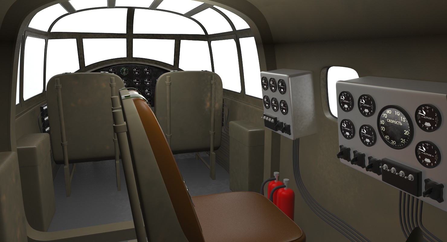 3D model B 25 Mitchell US Medium Bomber