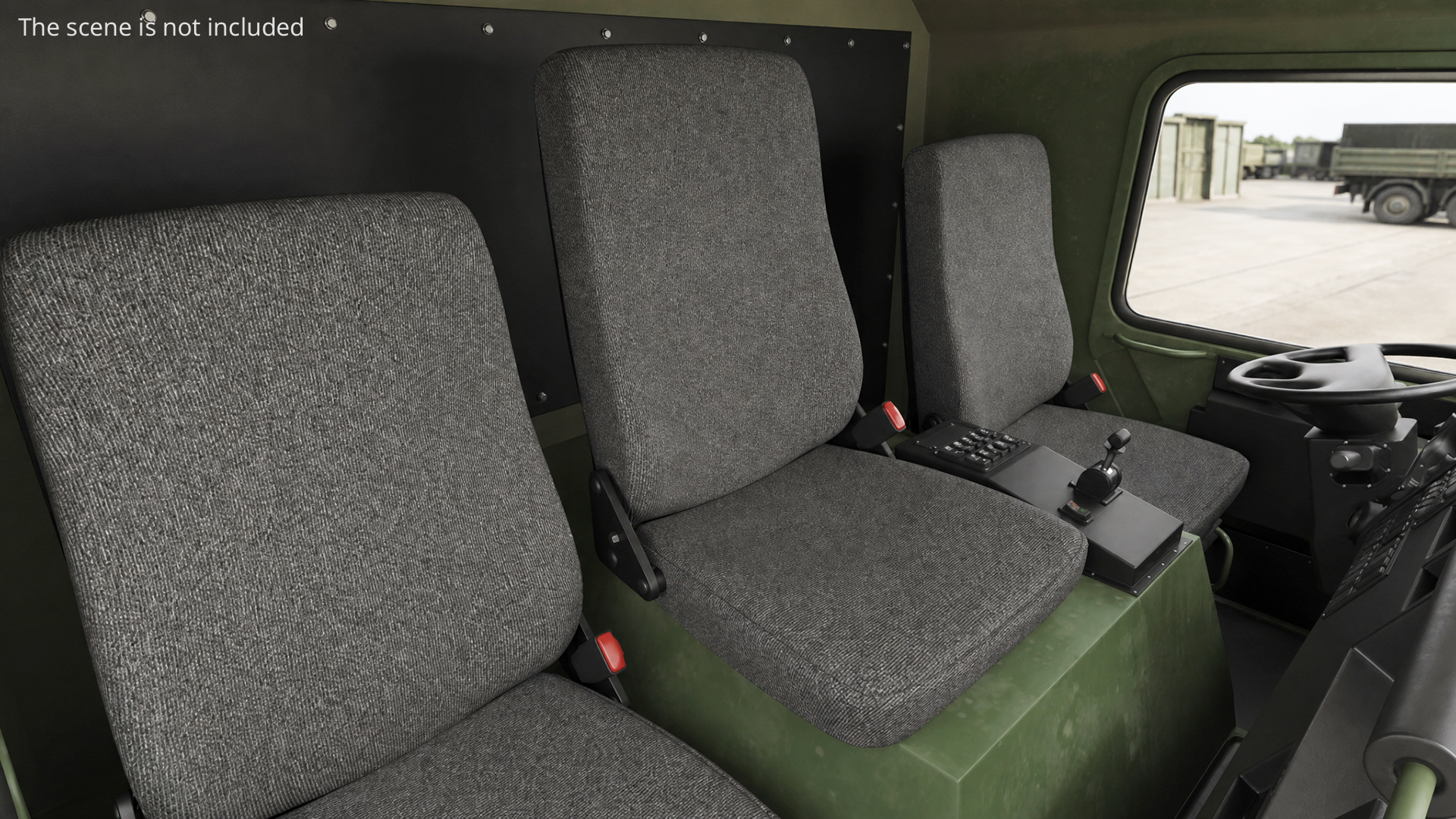 Military Transport Truck with Container Missile Launcher, view 5