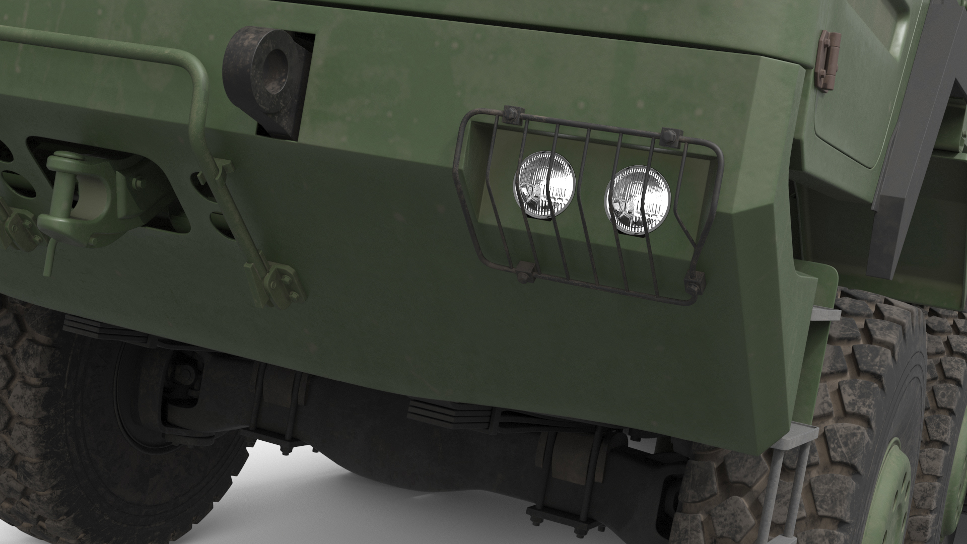 Military Transport Truck with Container Missile Launcher, view 9