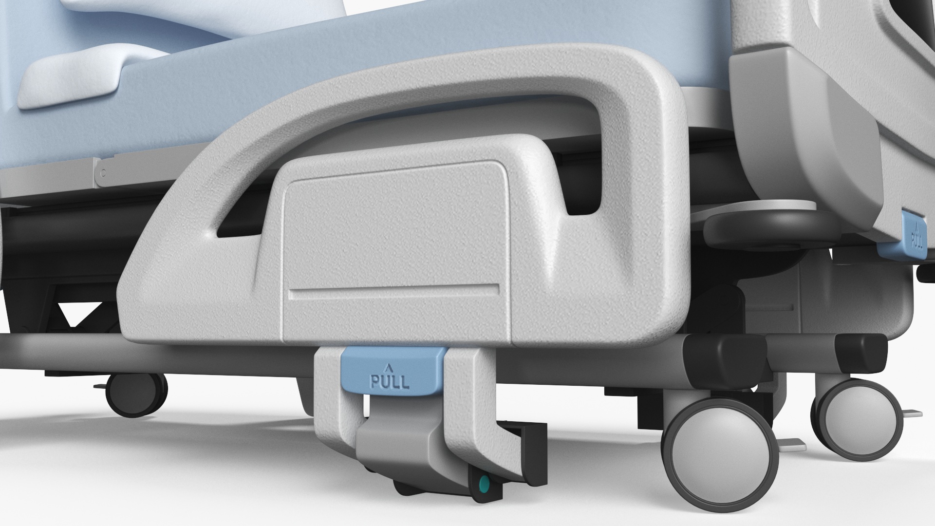 3D model Smart Hospital Bed Sitting Position Off State