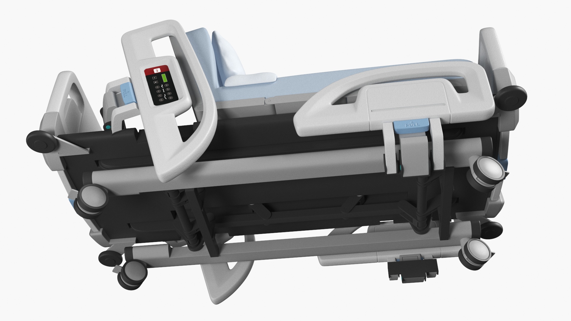 3D model Smart Hospital Bed Sitting Position Off State