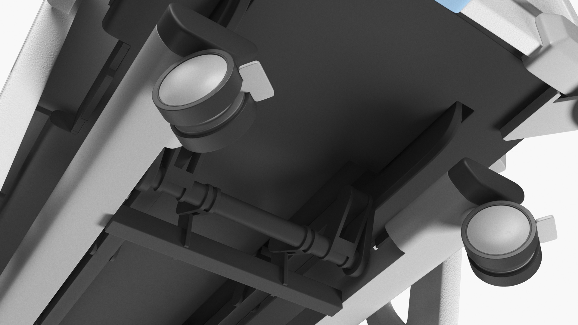 3D model Smart Hospital Bed Sitting Position Off State