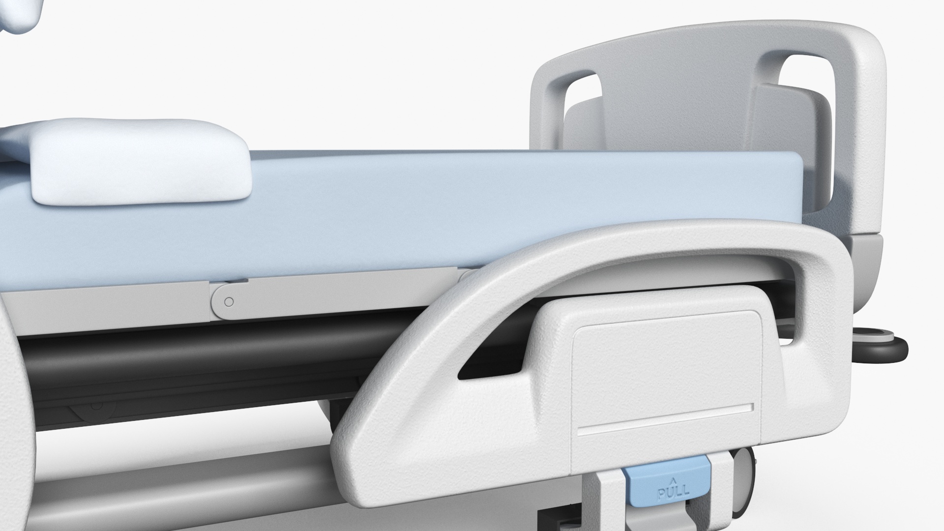 3D model Smart Hospital Bed Sitting Position Off State