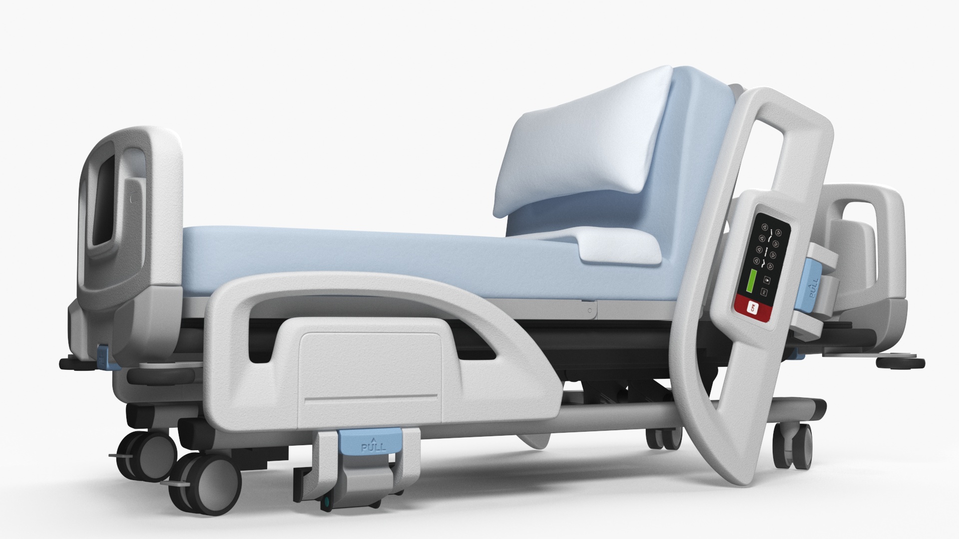 3D model Smart Hospital Bed Sitting Position Off State