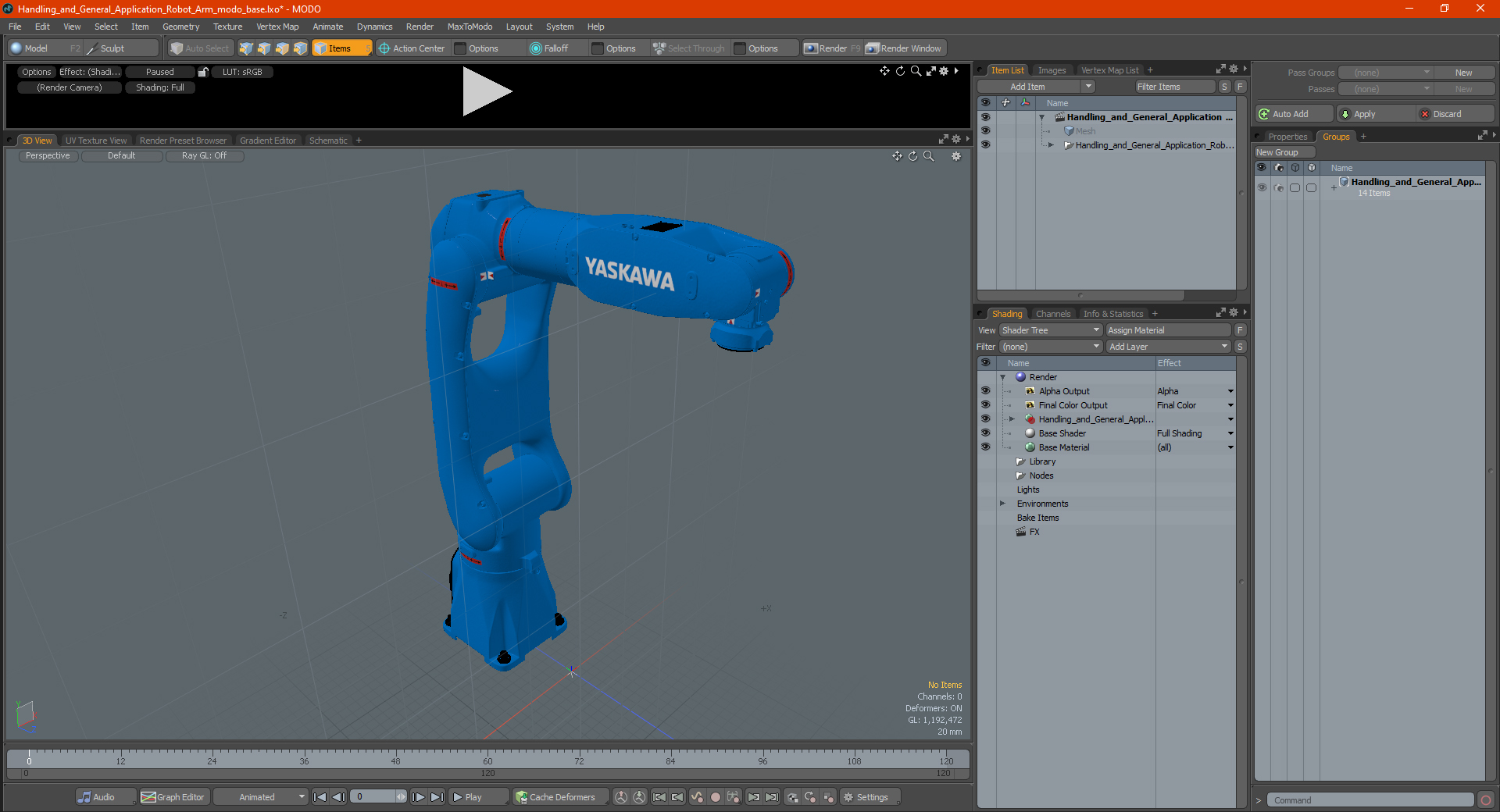 Handling and General Application Robot Arm 3D