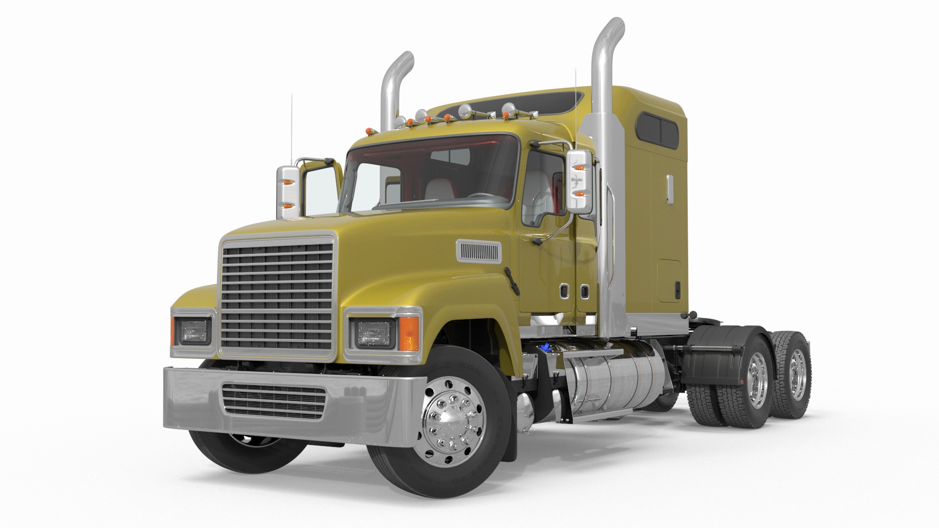 3D model Freight Truck Rigged