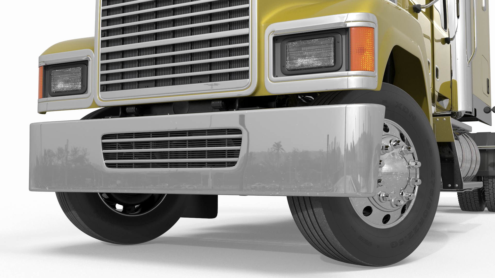 3D model Freight Truck Rigged