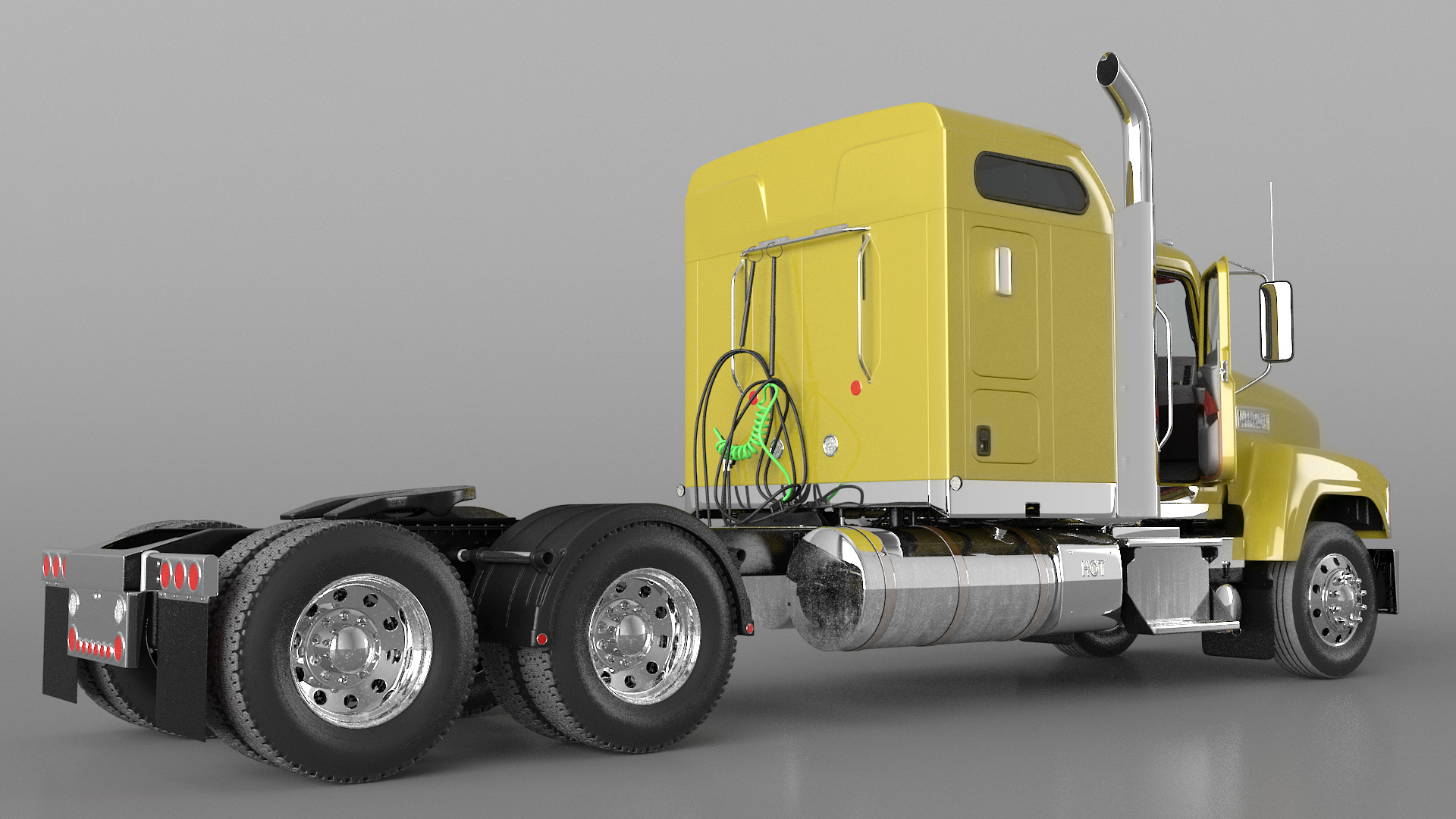 3D model Freight Truck Rigged