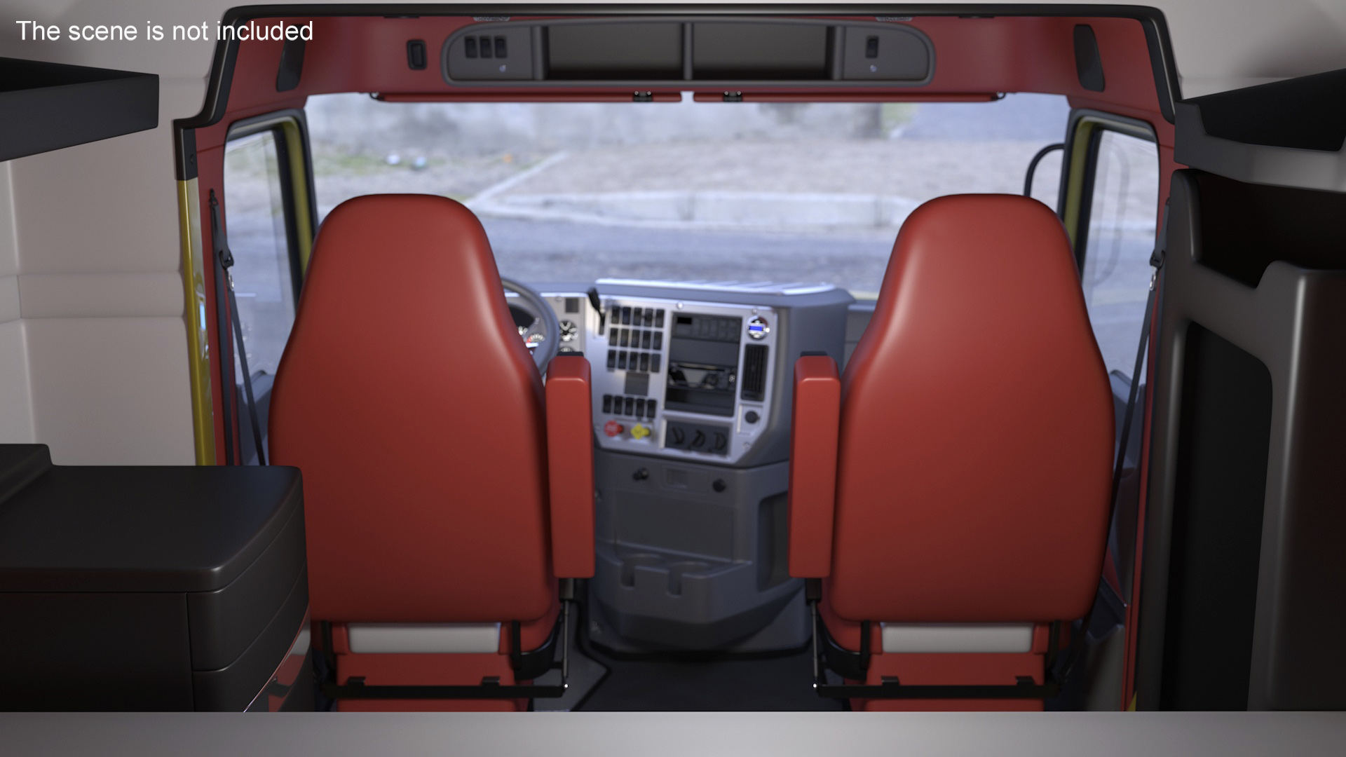 3D model Freight Truck Rigged