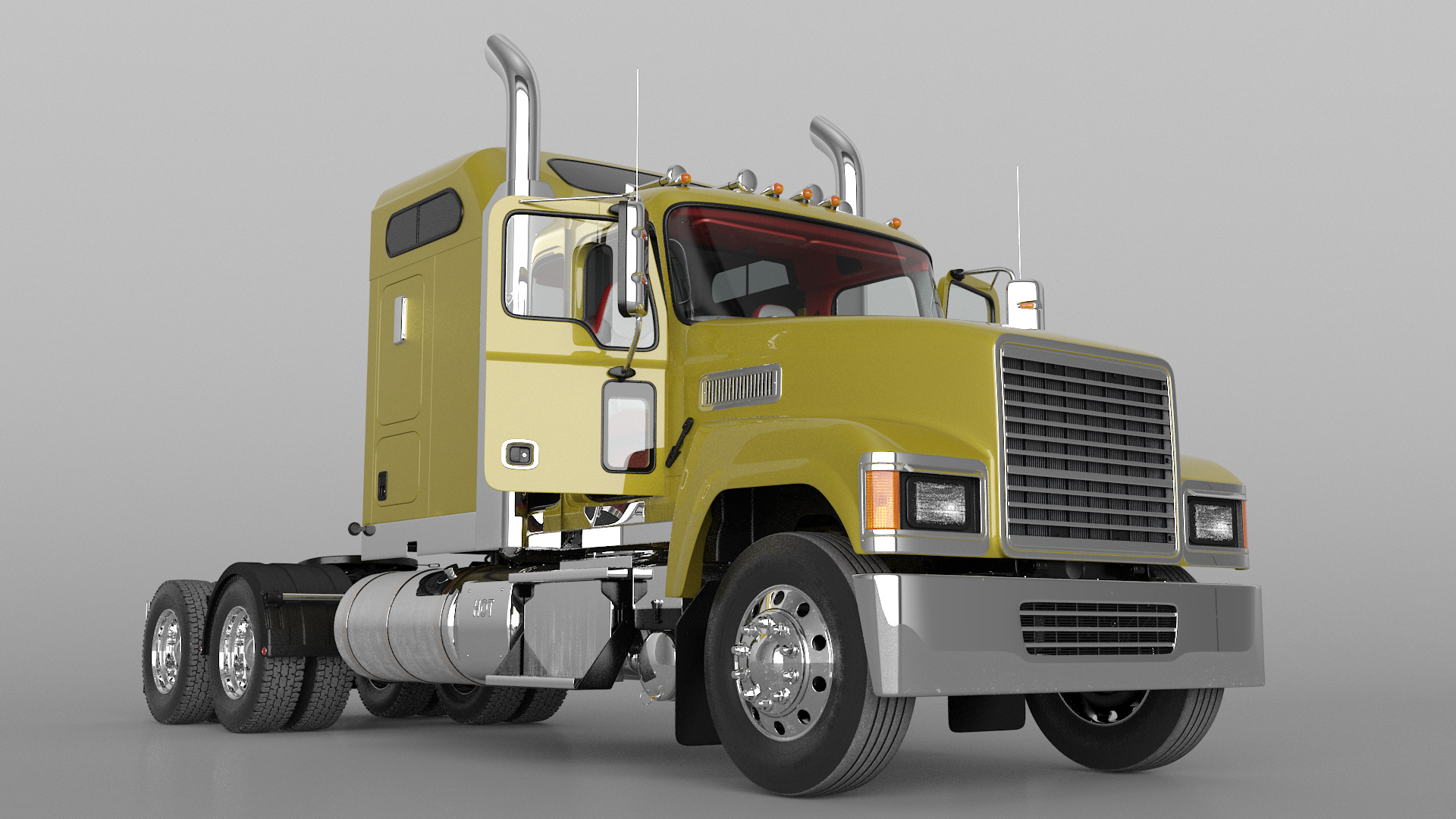 3D model Freight Truck Rigged