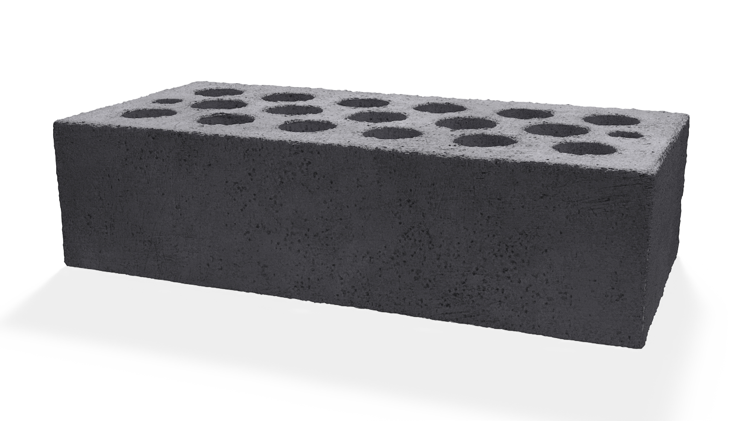 Hollow Sand Lime Brick Gray 3D