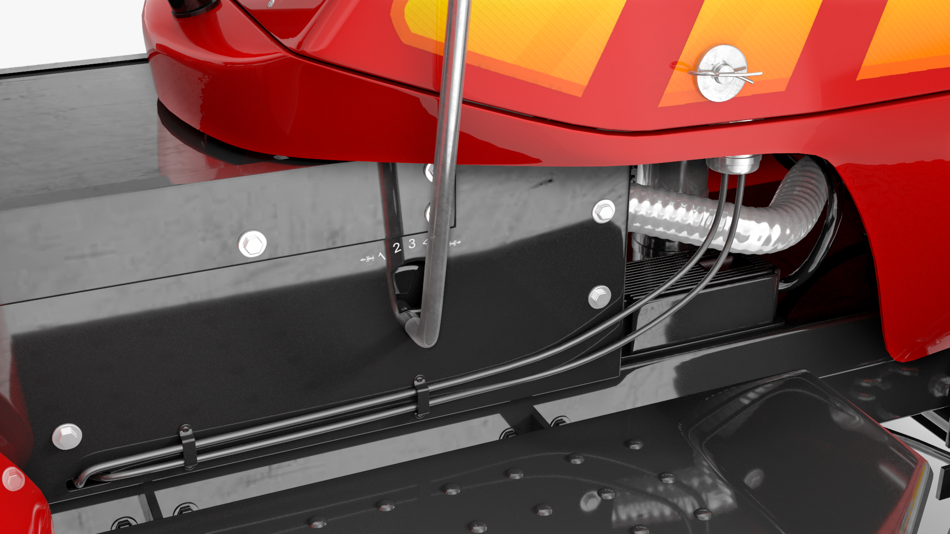 Mini Tractor Rigged 3D model
