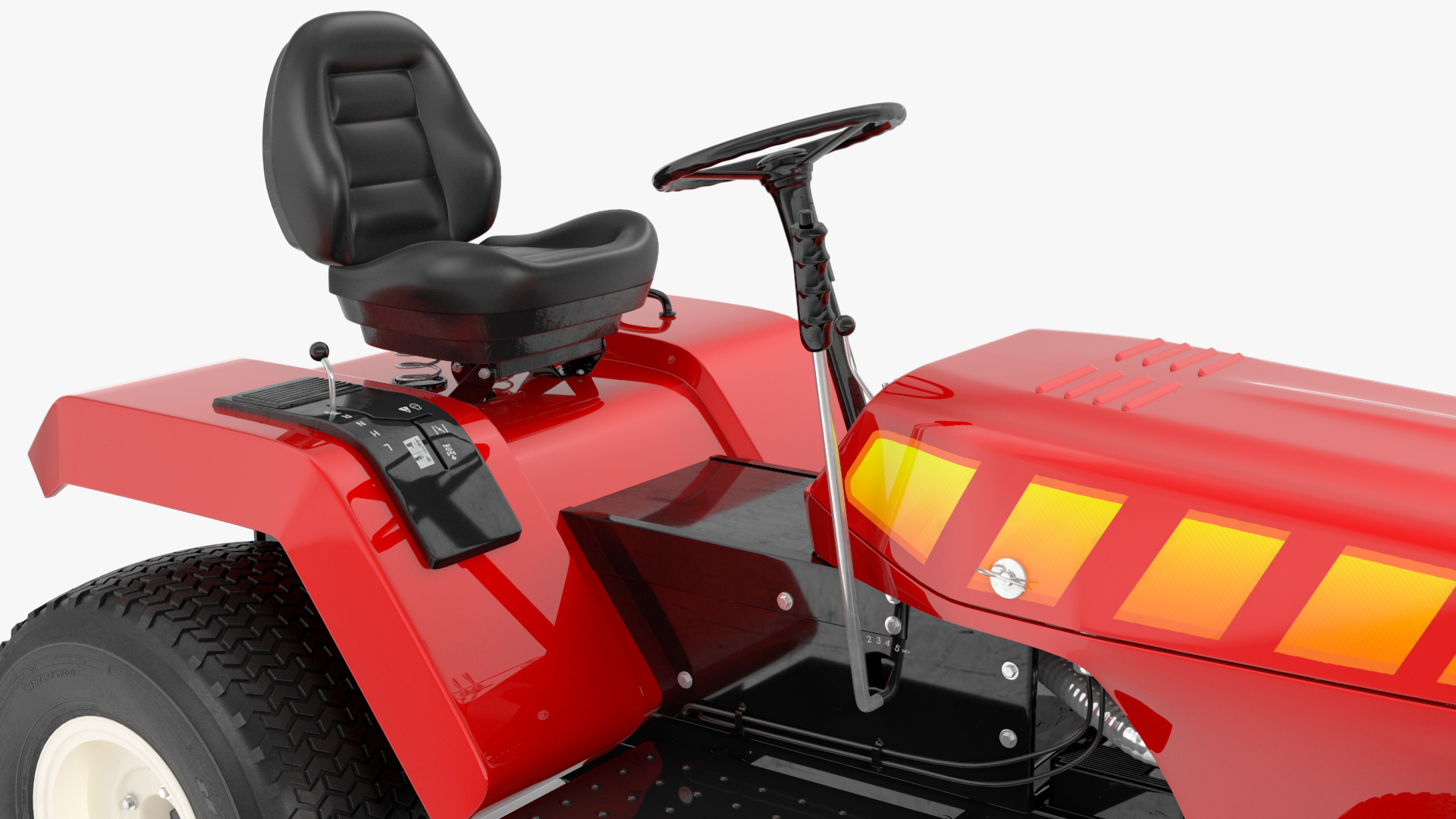 Mini Tractor Rigged 3D model
