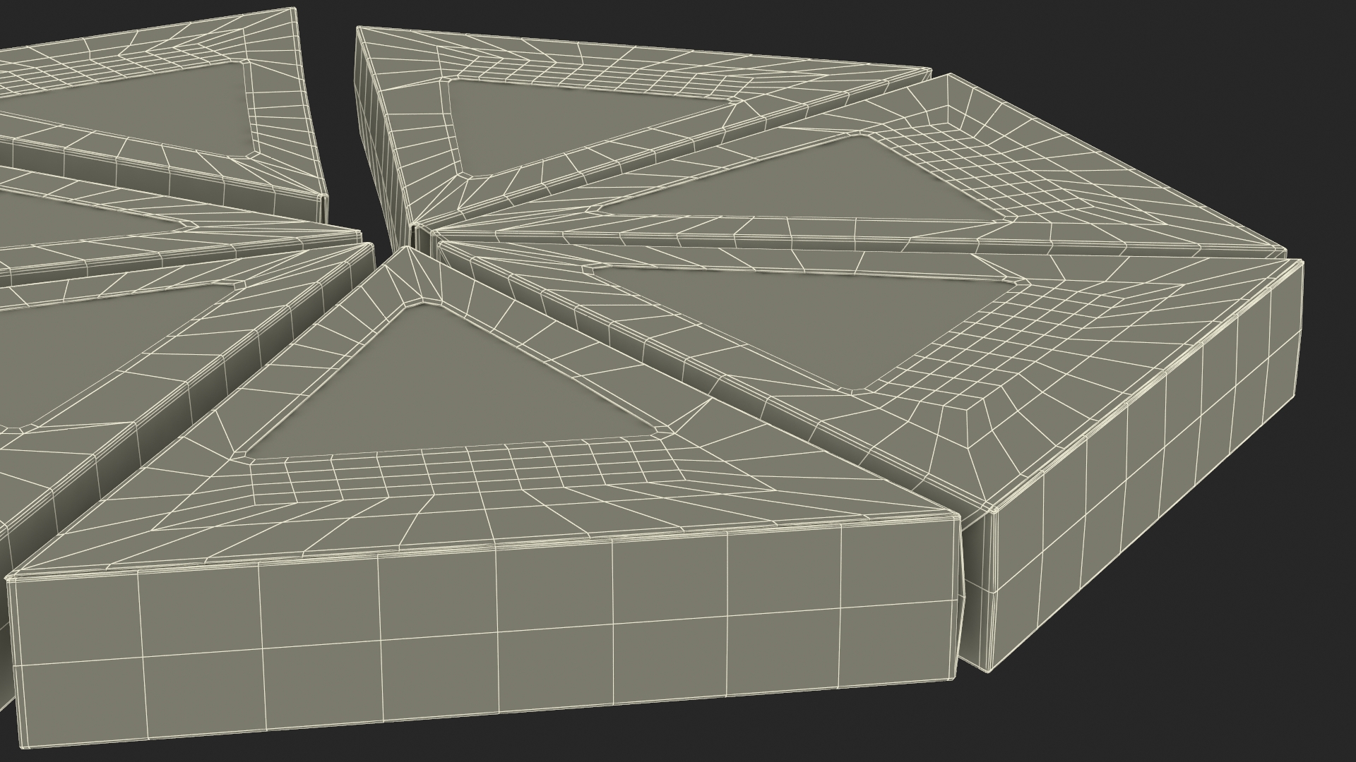 3D Portioned Pizza Package Boxes with Window