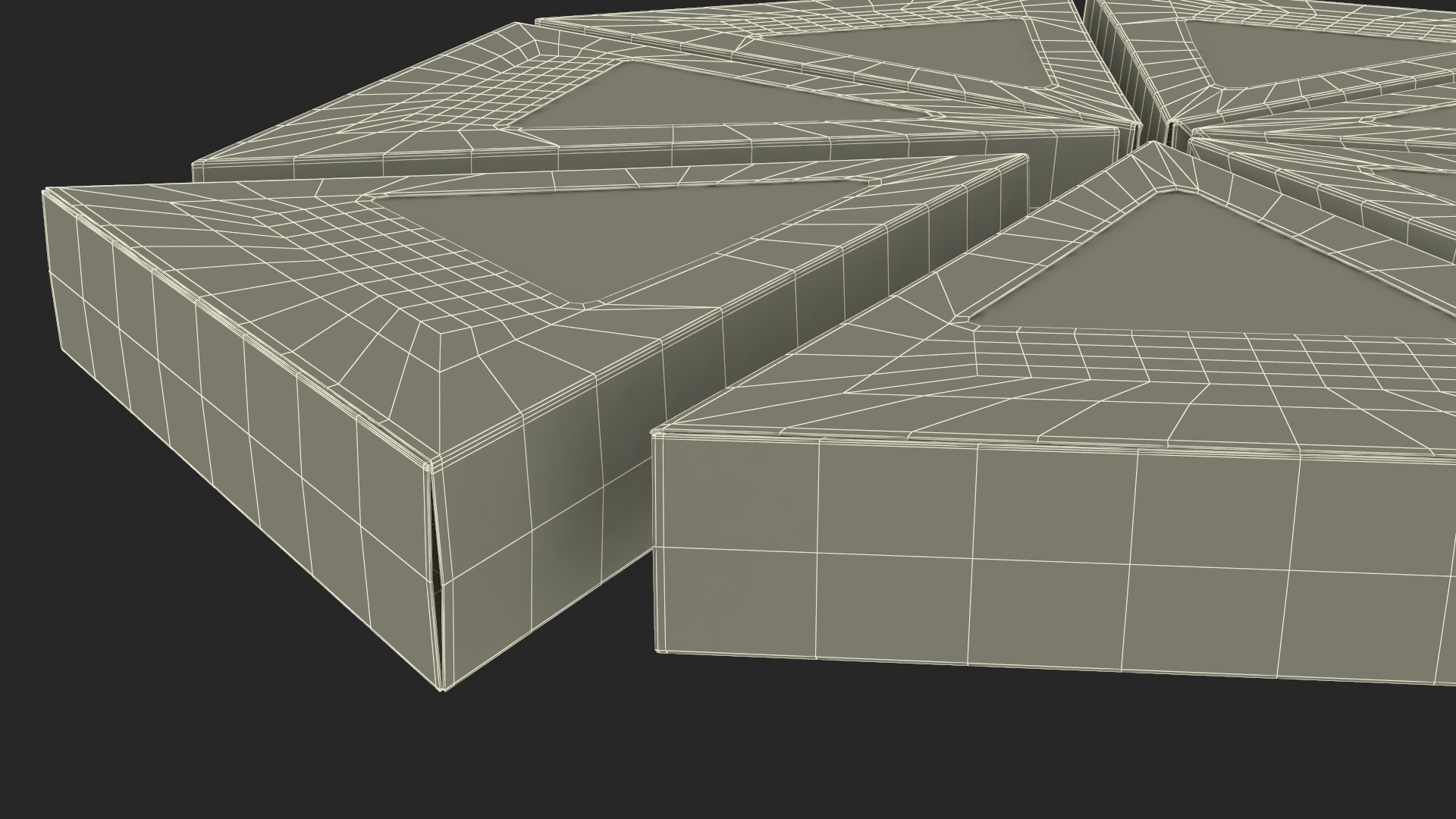 3D Portioned Pizza Package Boxes with Window