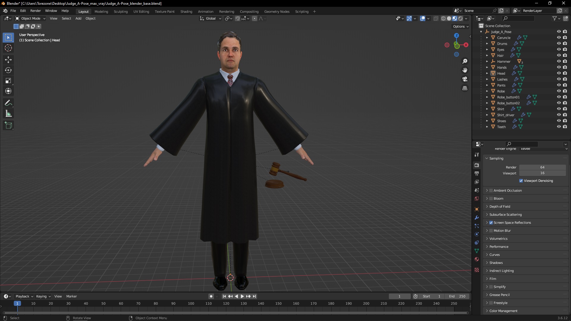 Judge A-Pose 3D