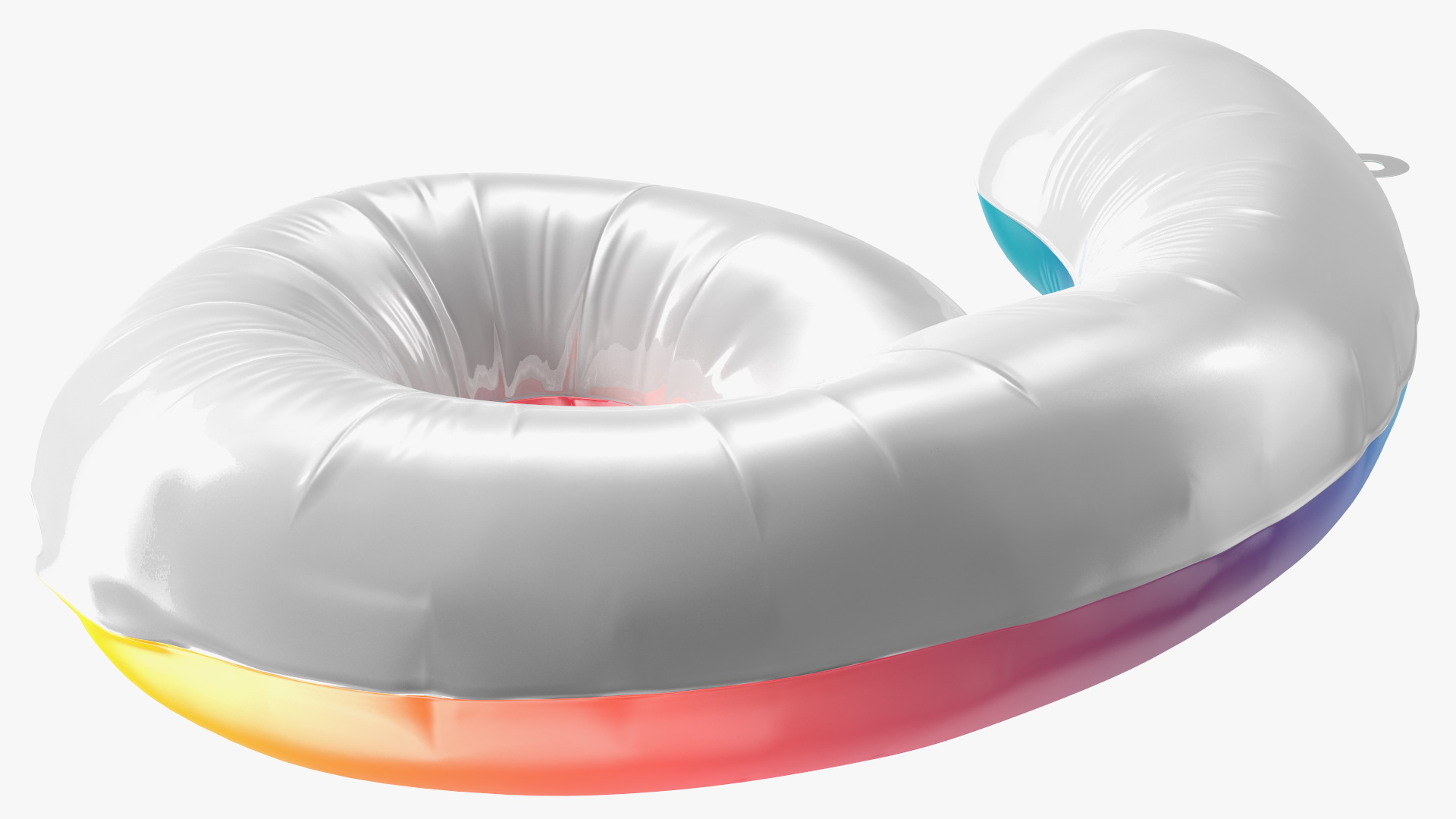 3D model Balloon Numbers 6 Rainbow